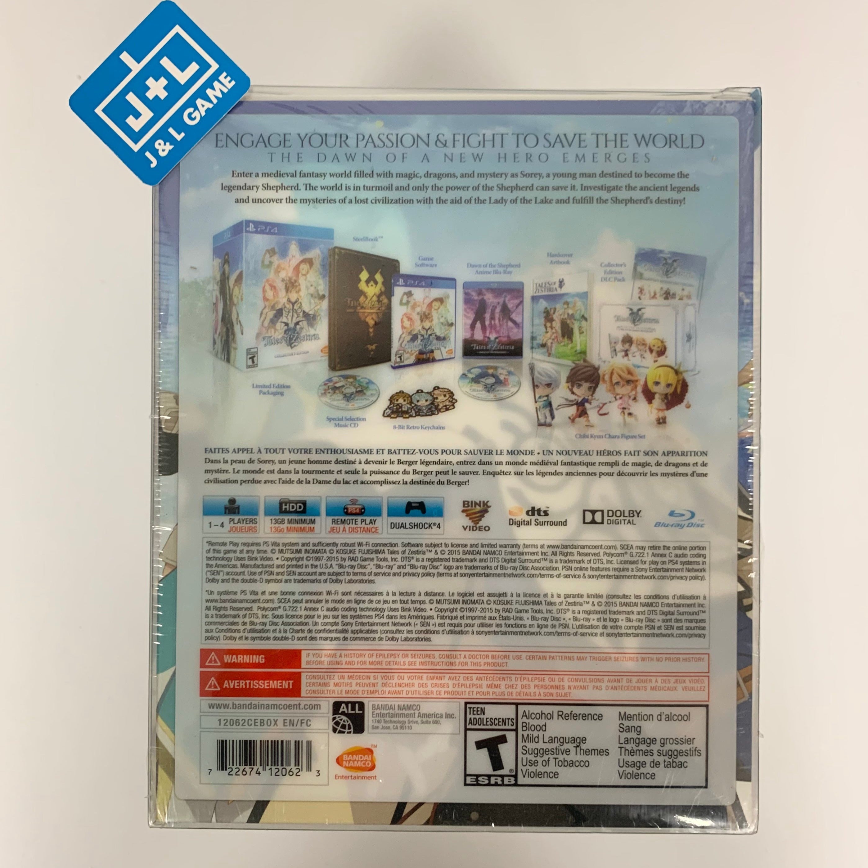 Tales of Zestiria: Collector's Edition - (PS4) PlayStation 4 | J&L