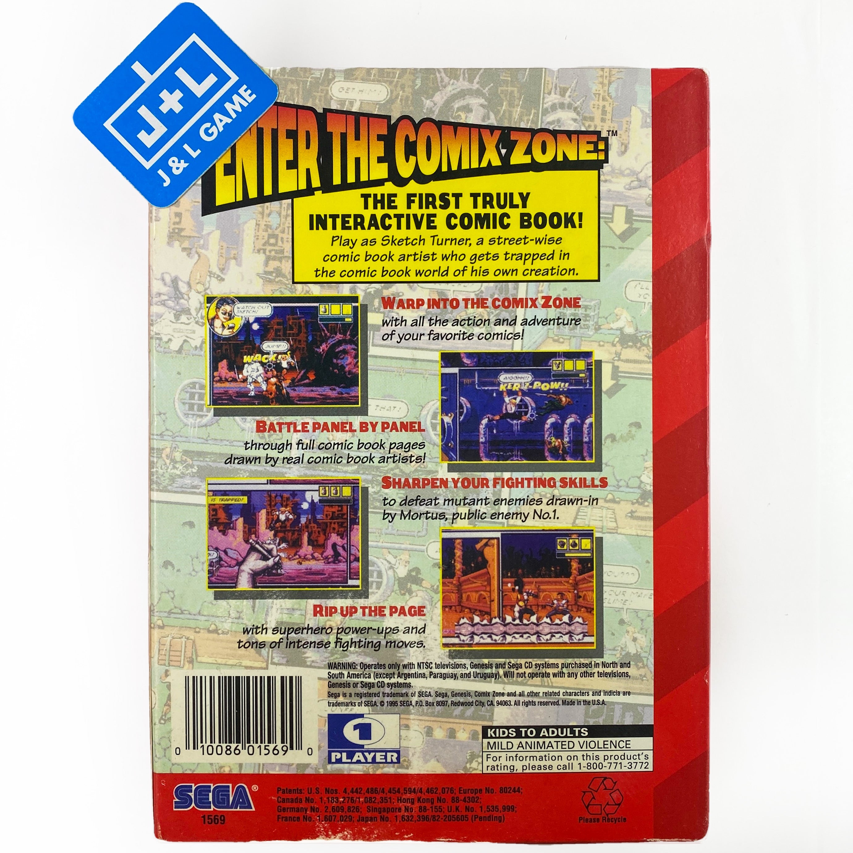 Comix Zone - (SG) SEGA Genesis [Pre-Owned] Video Games Sega   