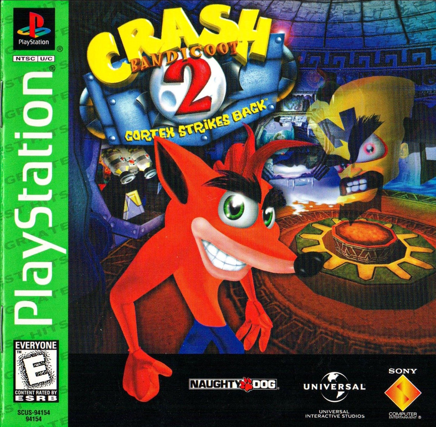 Crash Bandicoot 2: Cortex Strikes Back (Greatest Hits) - (PS1) PlayStation 1 [Pre-Owned] Video Games SCEA   