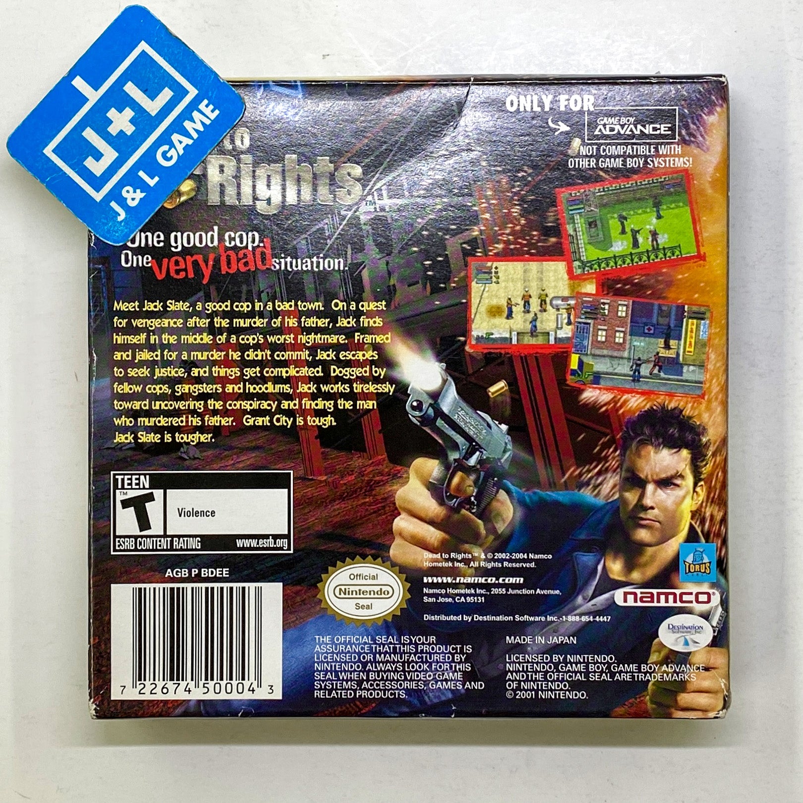 Dead to Rights - (GBA) Game Boy Advance [Pre-Owned] Video Games Namco   