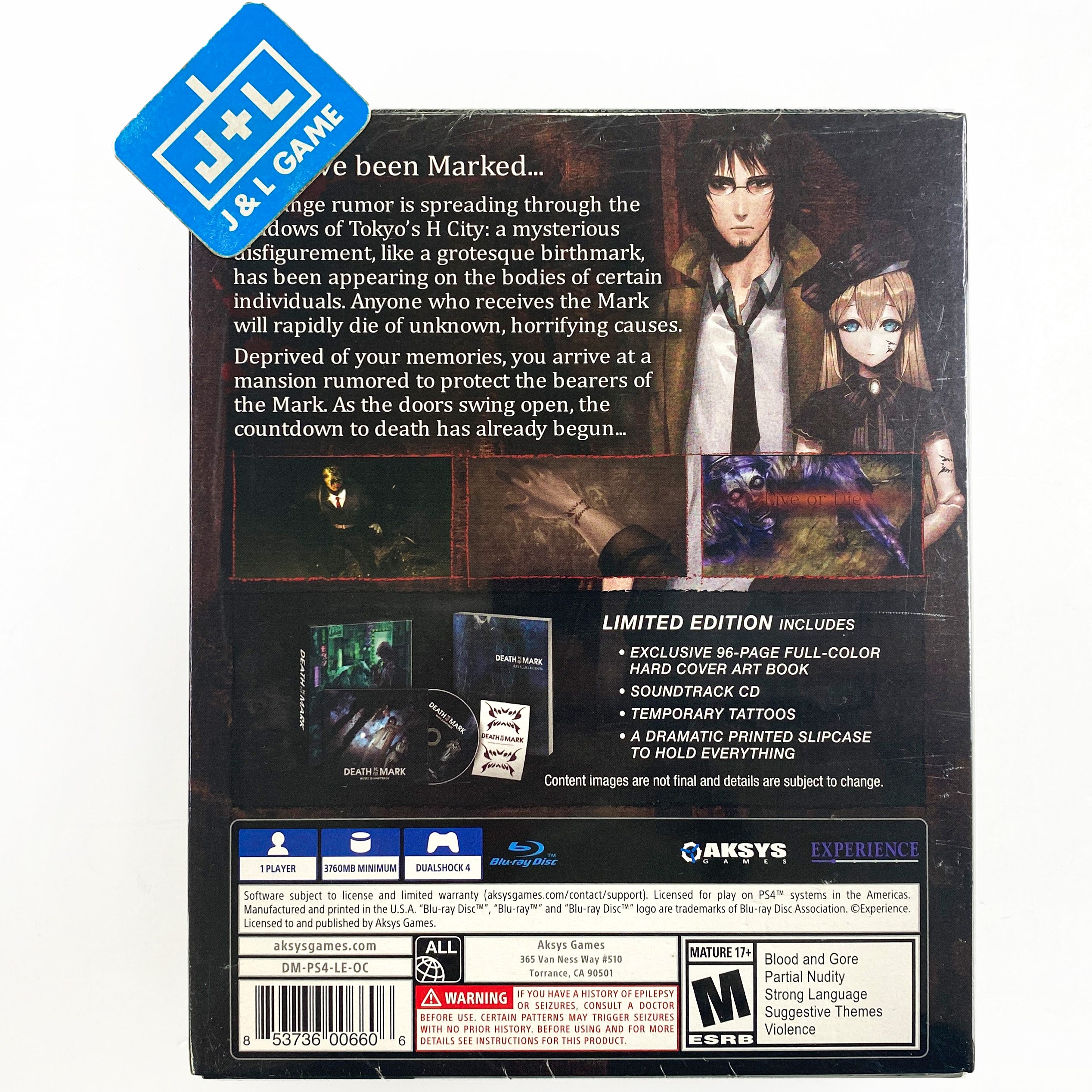 Death Mark (Limited Edition) - (PS4) PlayStation 4 Video Games Aksys Games   