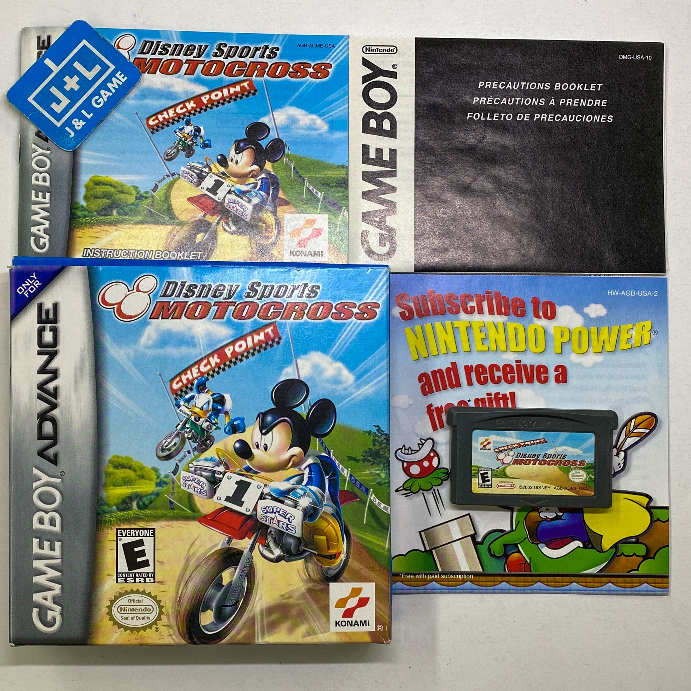 Disney Sports: Motocross - (GBA) Game Boy Advance [Pre-Owned] Video Games Konami   
