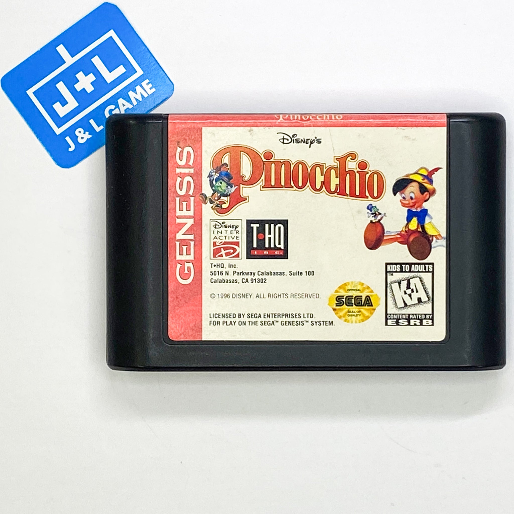 Disney's Pinocchio - SEGA Genesis [Pre-Owned] Video Games THQ   