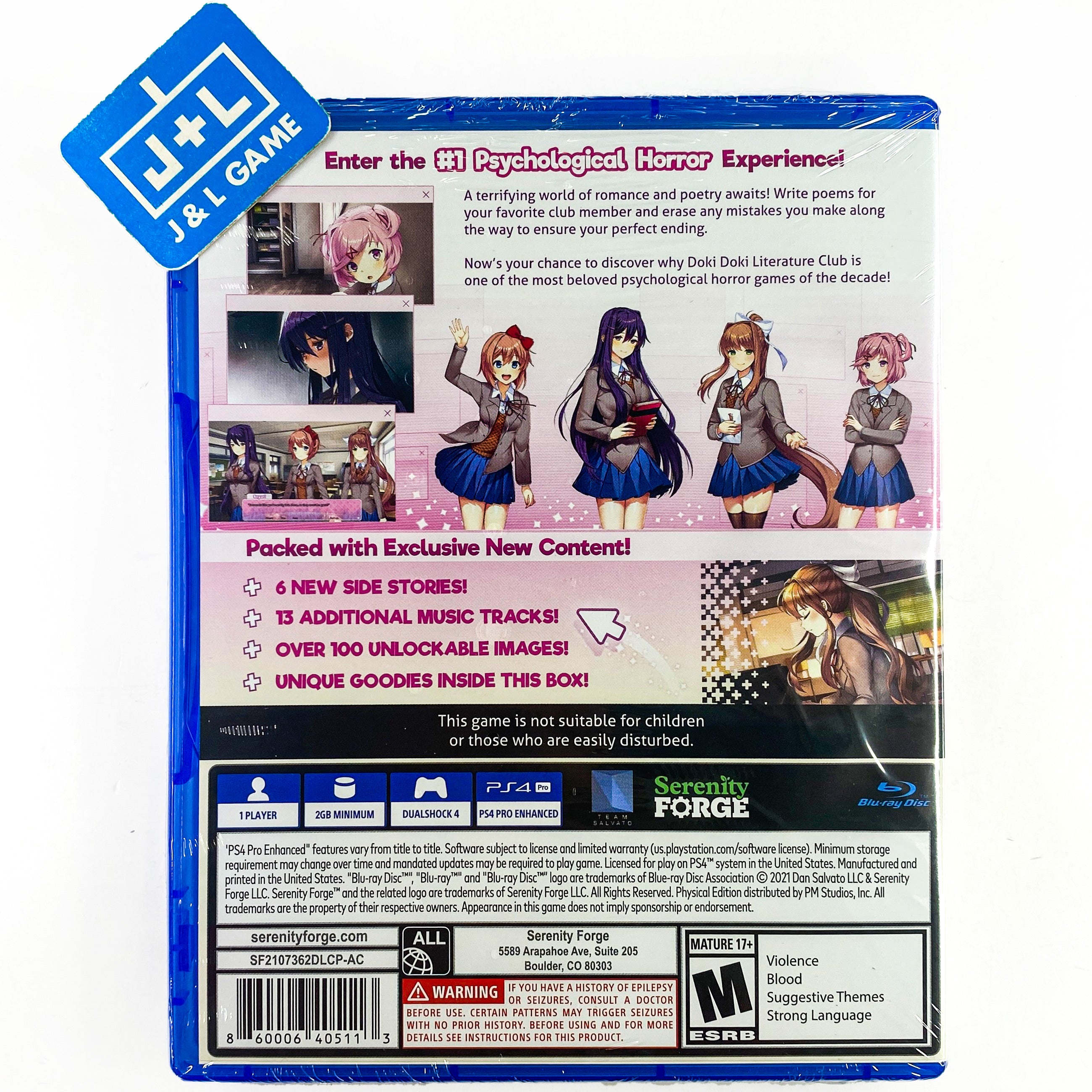 Doki Doki Literature Club Plus! Premium Physical Edition – (PS4) PlayStation 4 Video Games Serenity Forge   