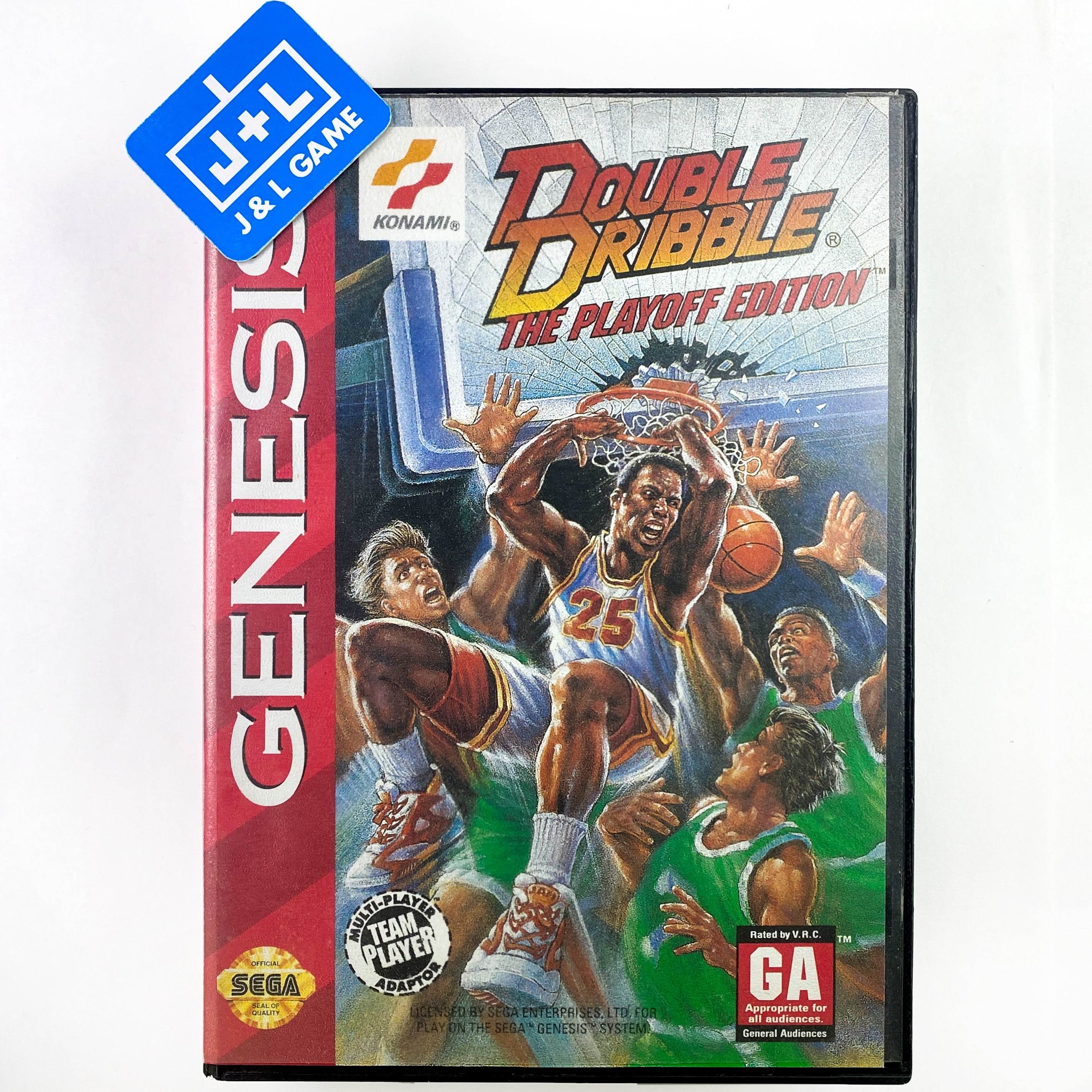 Double Dribble: The Playoff Edition - SEGA Genesis [Pre-Owned] Video Games Konami   