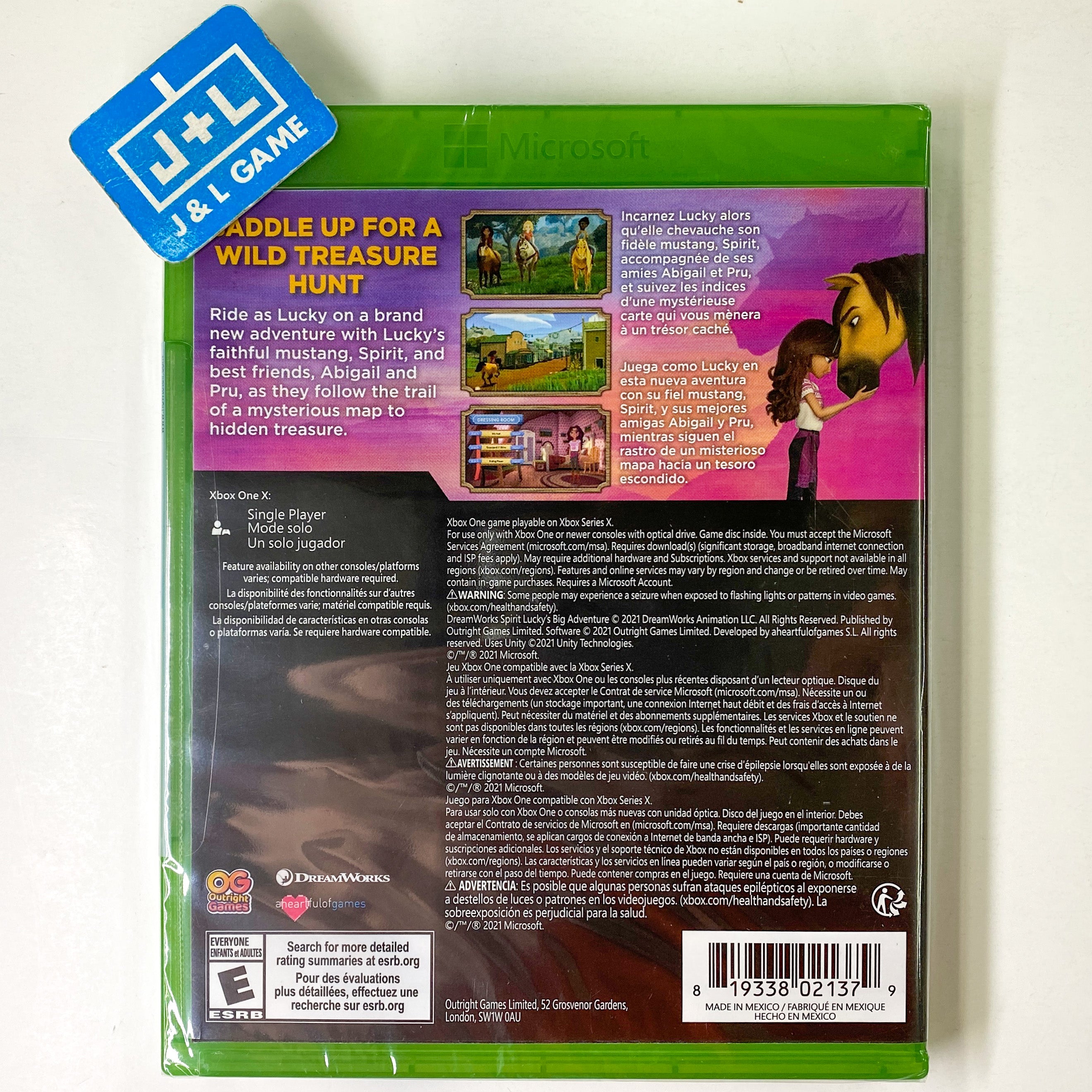 DreamWorks Spirit Lucky's Big Adventure - (XSX) Xbox Series X Video Games Outright Games   
