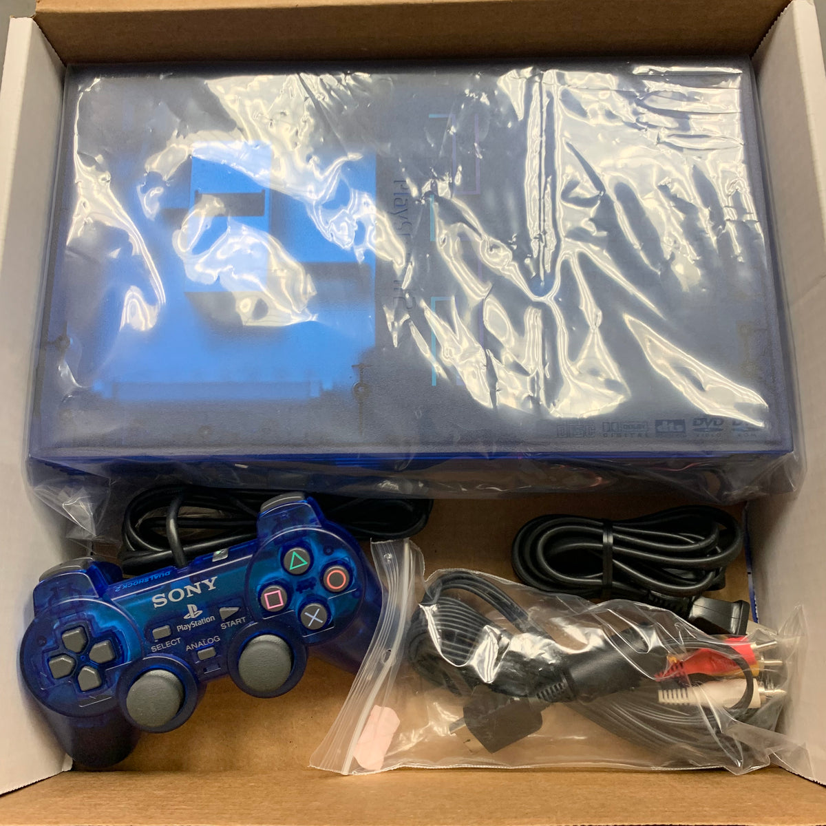 Ps2 Blue Line Sony PlayStation 2 Console (Ocean Blue) - (PS2) Playstation 2 [Pre-Own ...