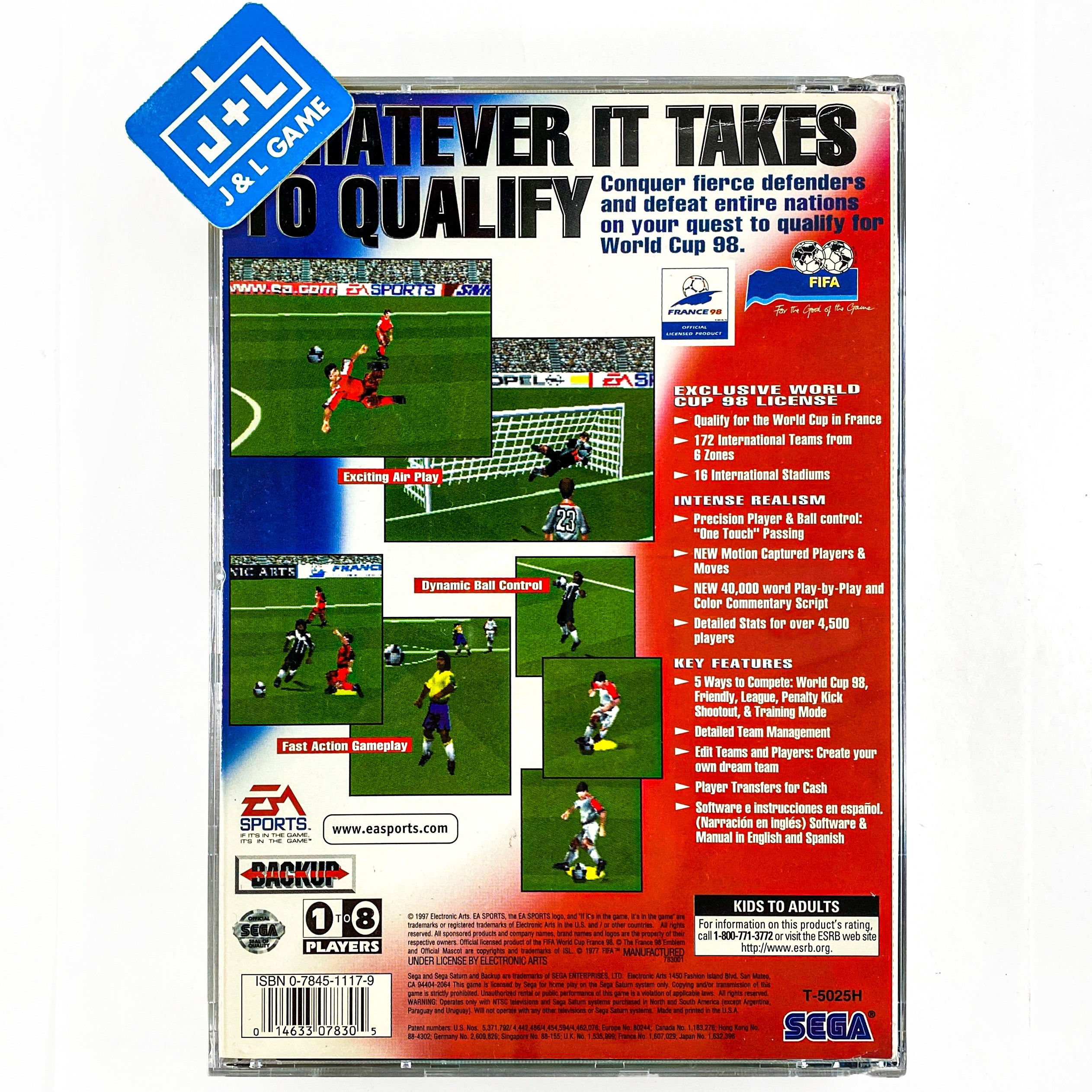 FIFA: Road to World Cup 98 - (SS) SEGA Saturn [Pre-Owned] Video Games Electronic Arts   