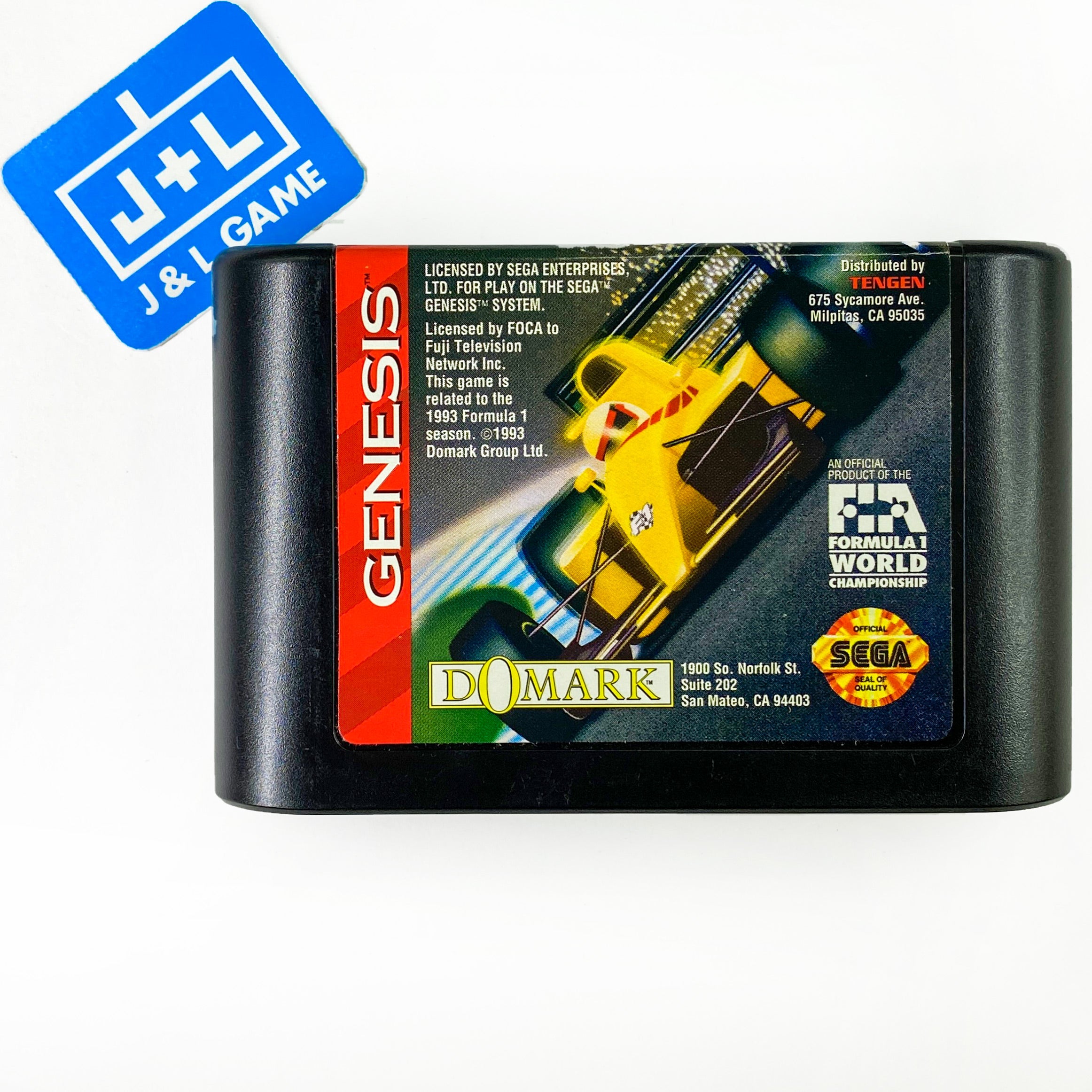 Formula One - SEGA Genesis [Pre-Owned] Video Games Tengen   