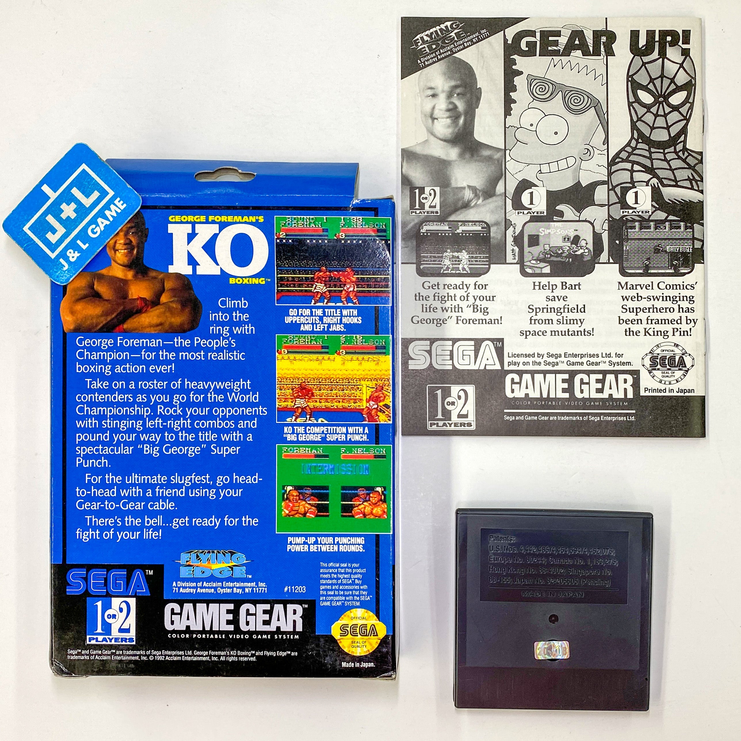 George Foreman's KO Boxing - SEGA GameGear [Pre-Owned] Video Games Flying Edge   