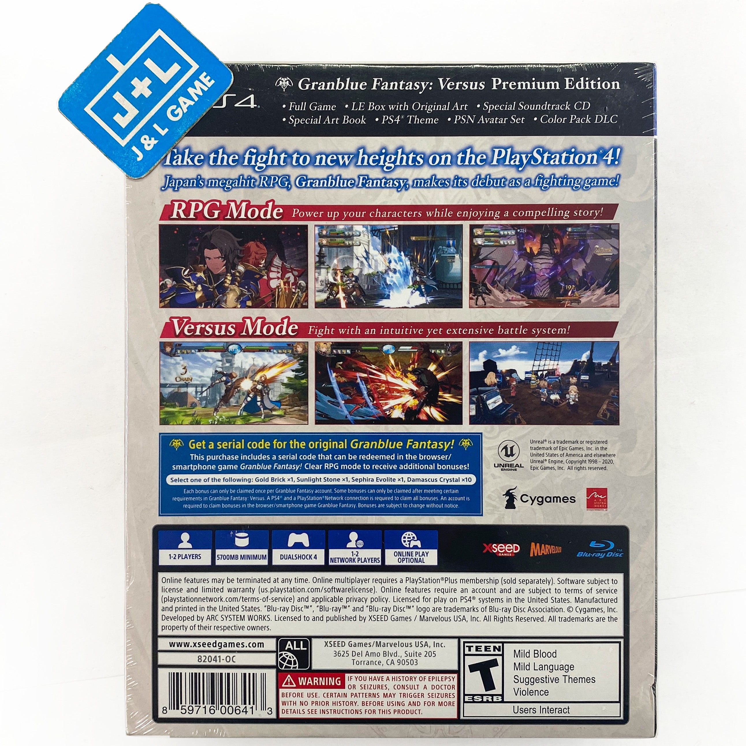 Granblue Fantasy: Versus - Premium Edition - (PS4) PlayStation 4 Video Games XSEED Games   