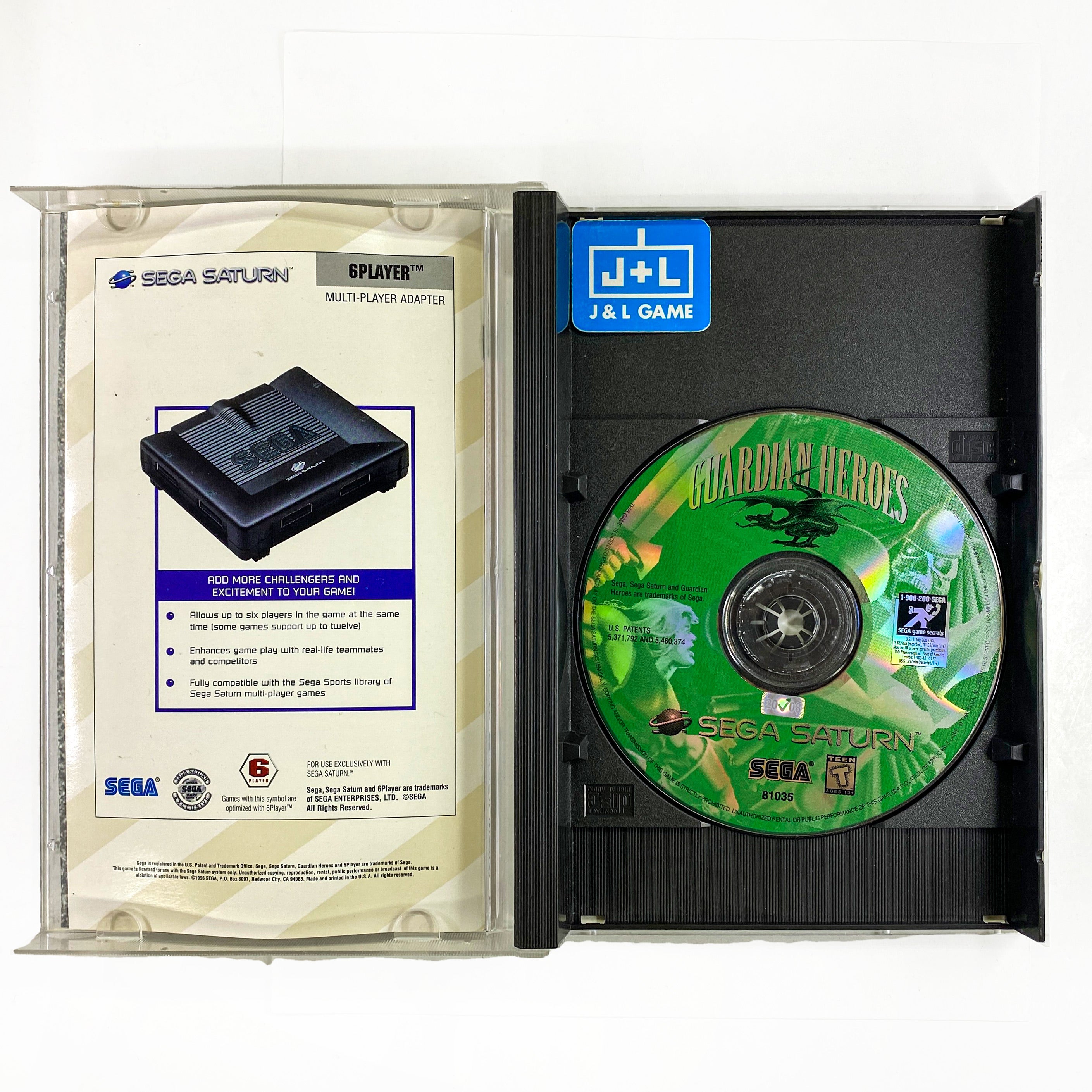 Guardian Heroes - (SS) SEGA Saturn [Pre-Owned] Video Games Sega   