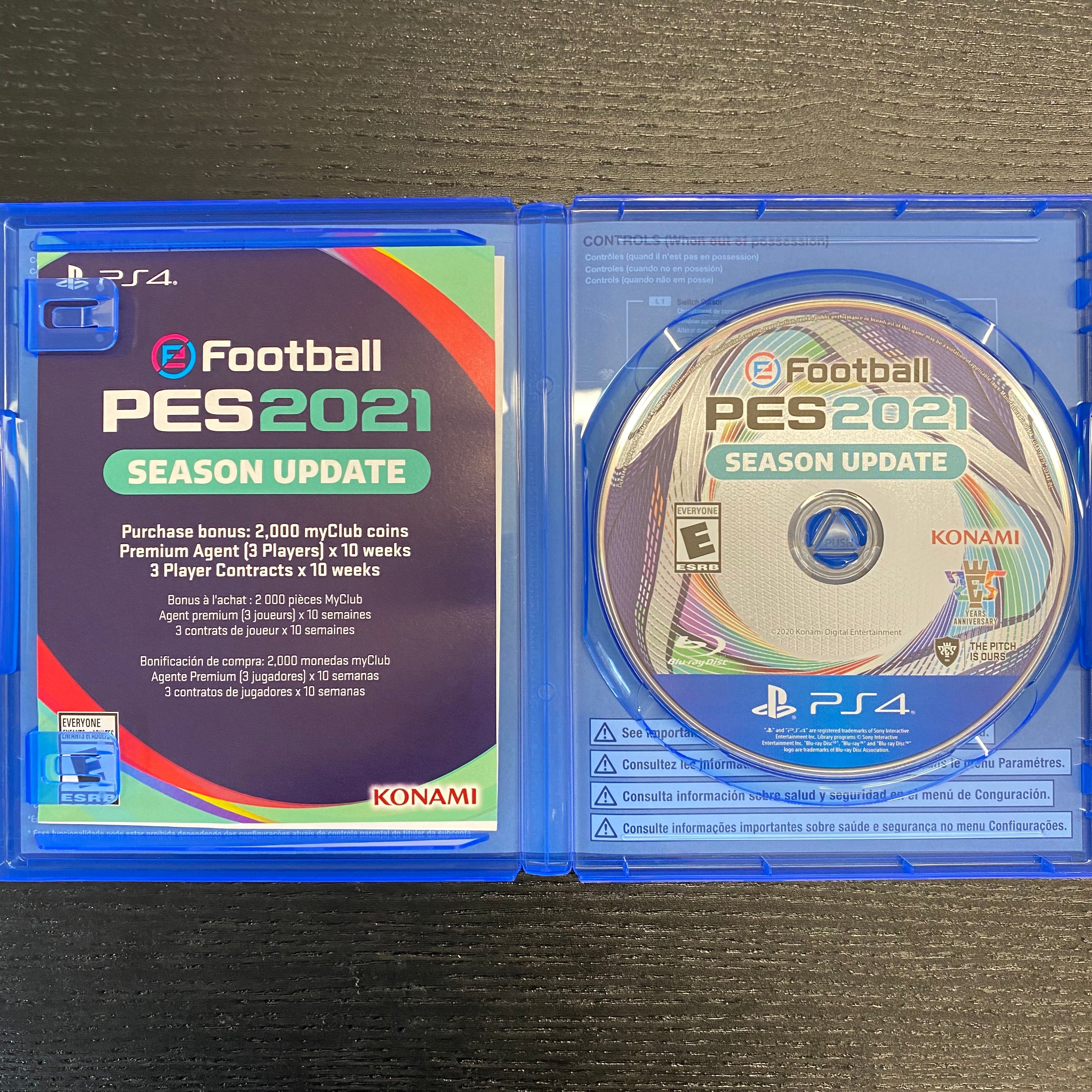 eFootball PES 2021 Season Update - (PS4) PlayStation 4 [UNBOXING] Video Games Konami   