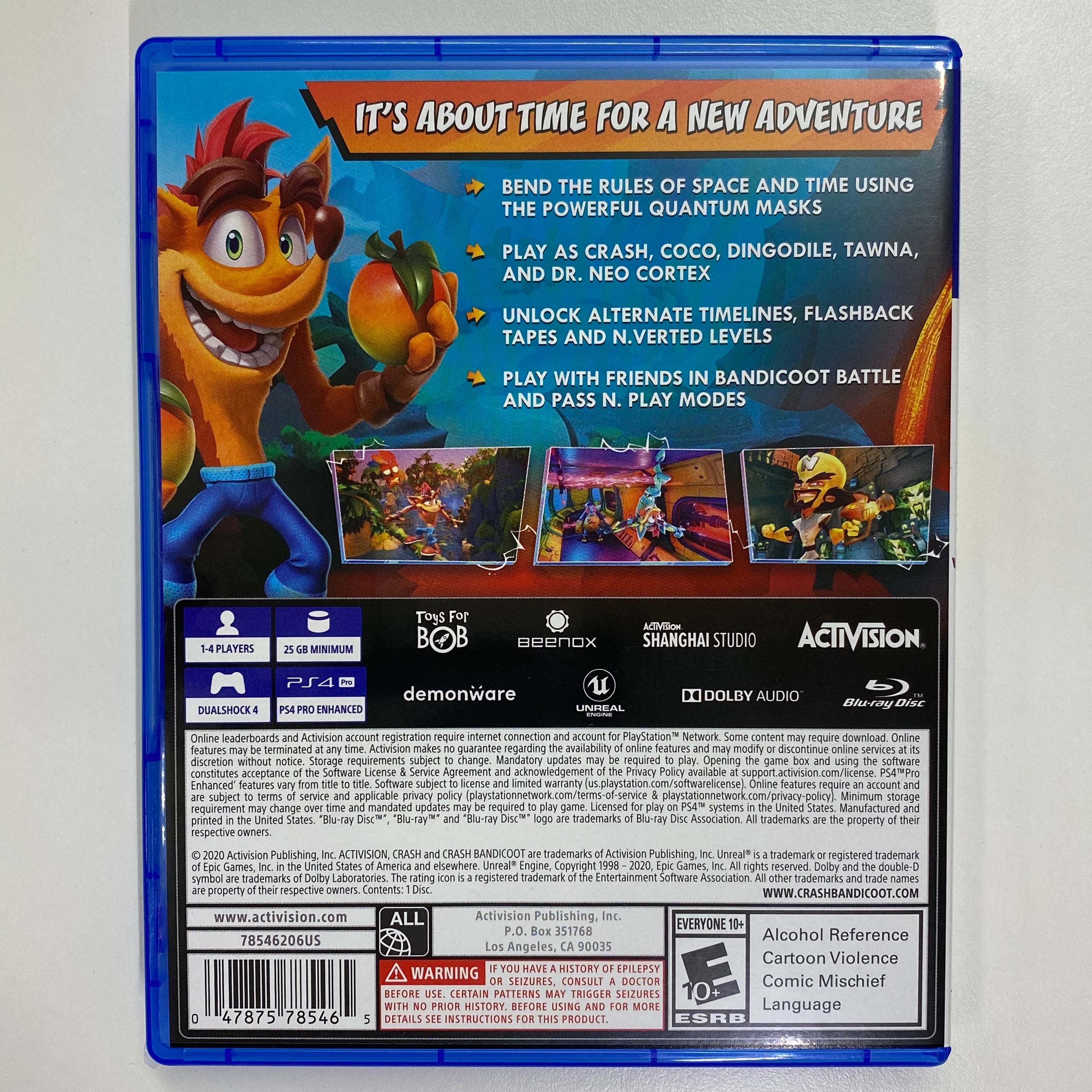 Crash 4: It's About Time - PS4 PlayStation 4 [UNBOXING] Video Games ACTIVISION   