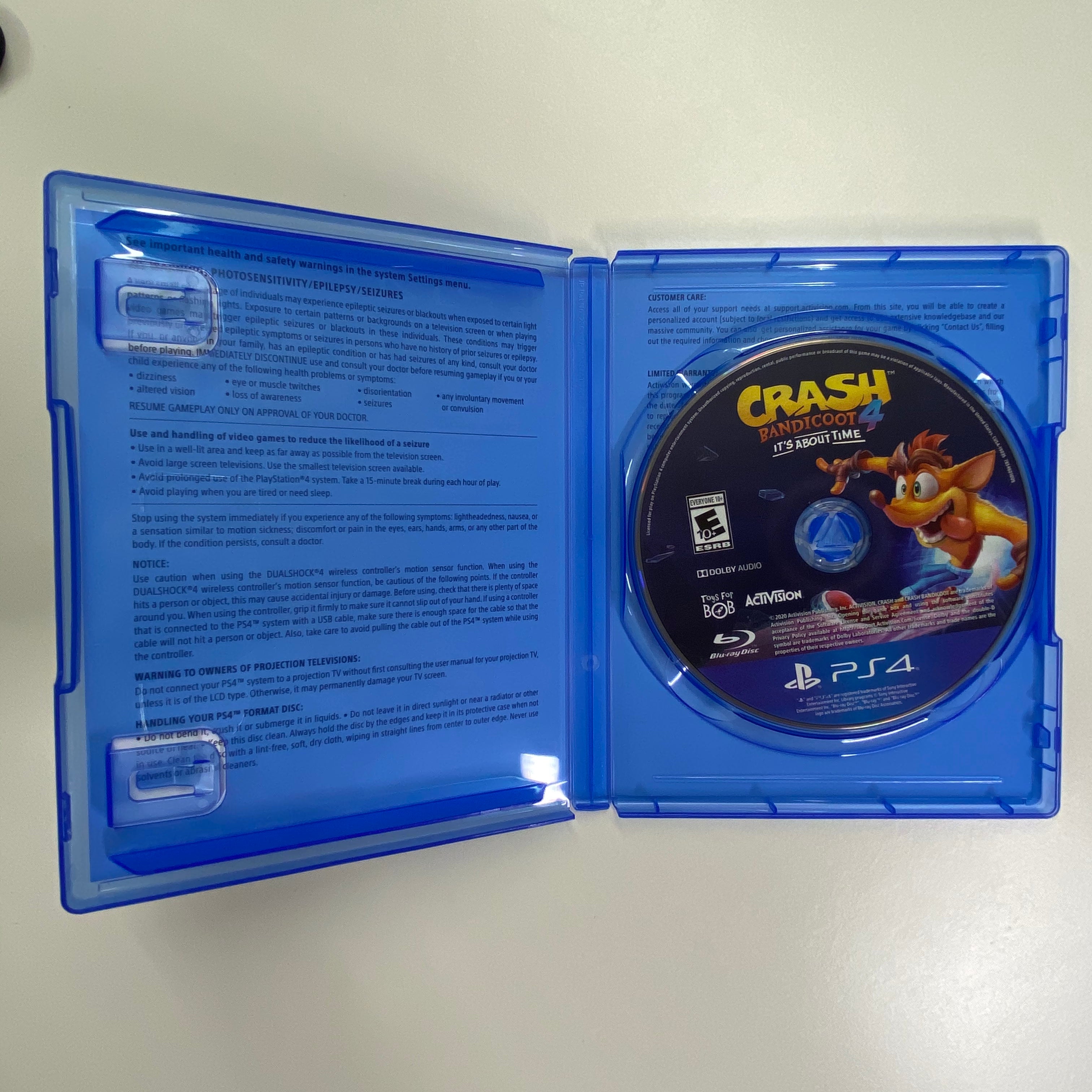 Crash 4: It's About Time - PS4 PlayStation 4 [UNBOXING] Video Games ACTIVISION   