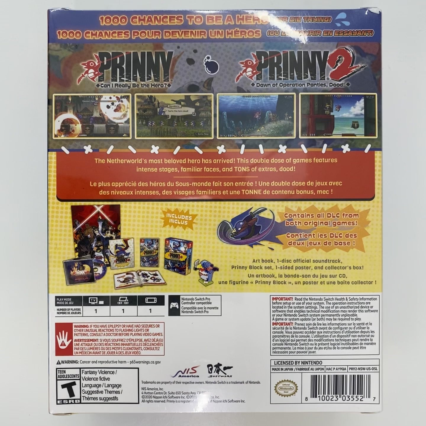 Prinny 1+2: Exploded and Reloaded (Just Desserts Edition) - (NSW) Nintendo Switch [UNBOXING] Video Games NIS America   