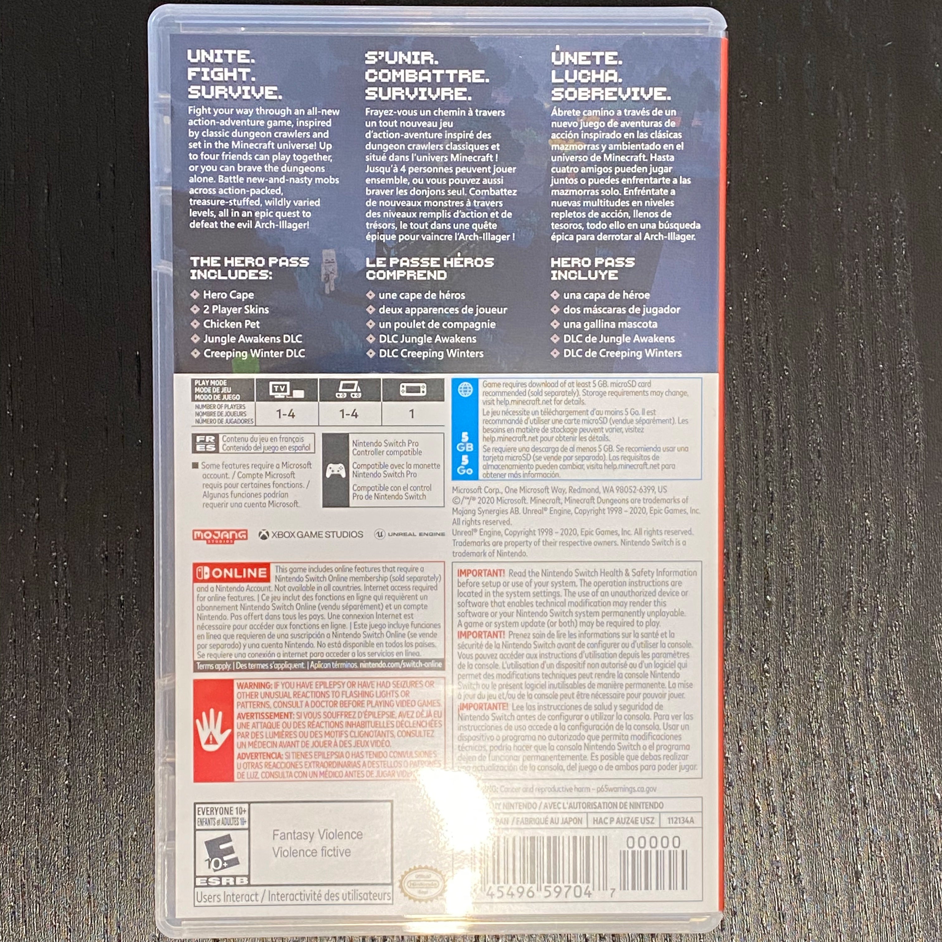 Minecraft Dungeons Hero Edition - (NSW) Nintendo Switch [UNBOXING] Video Games Nintendo   