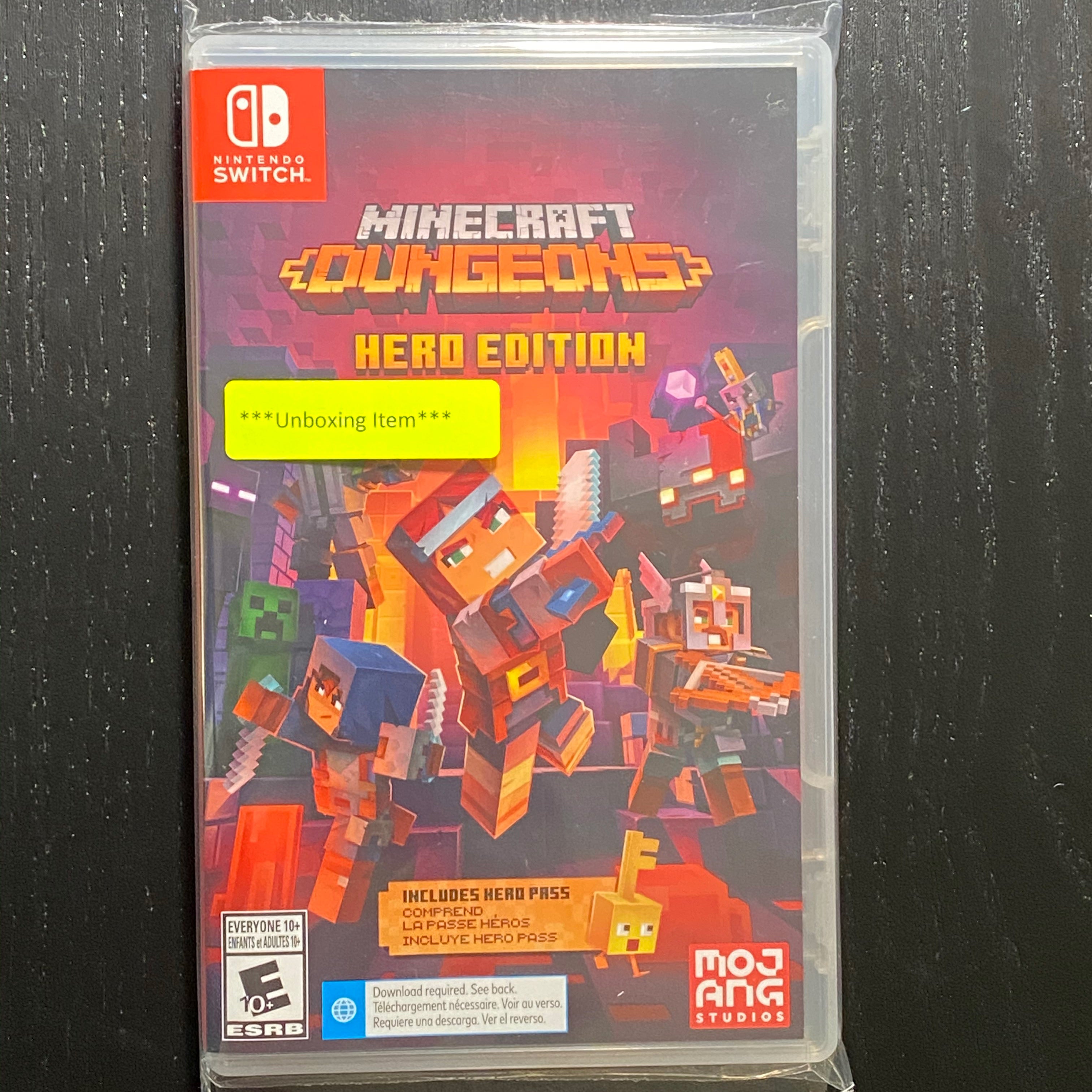 Minecraft Dungeons Hero Edition - (NSW) Nintendo Switch [UNBOXING] Video Games Nintendo   