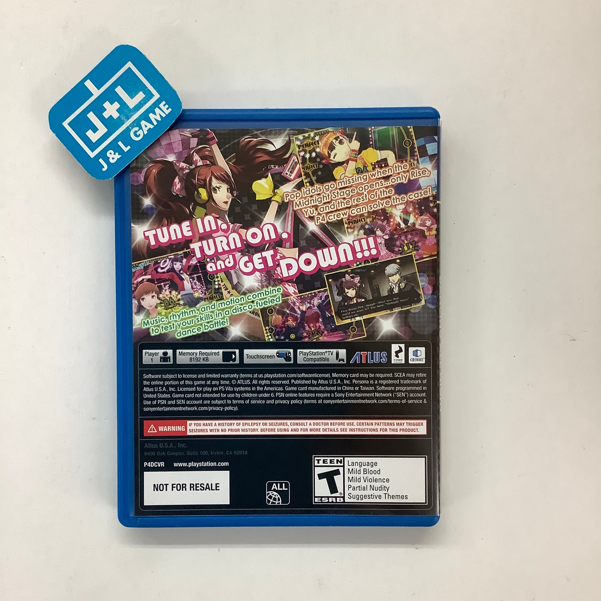 Persona 4: Dancing All Night - (PSV) PlayStation Vita [Pre-Owned] Video Games Atlus   