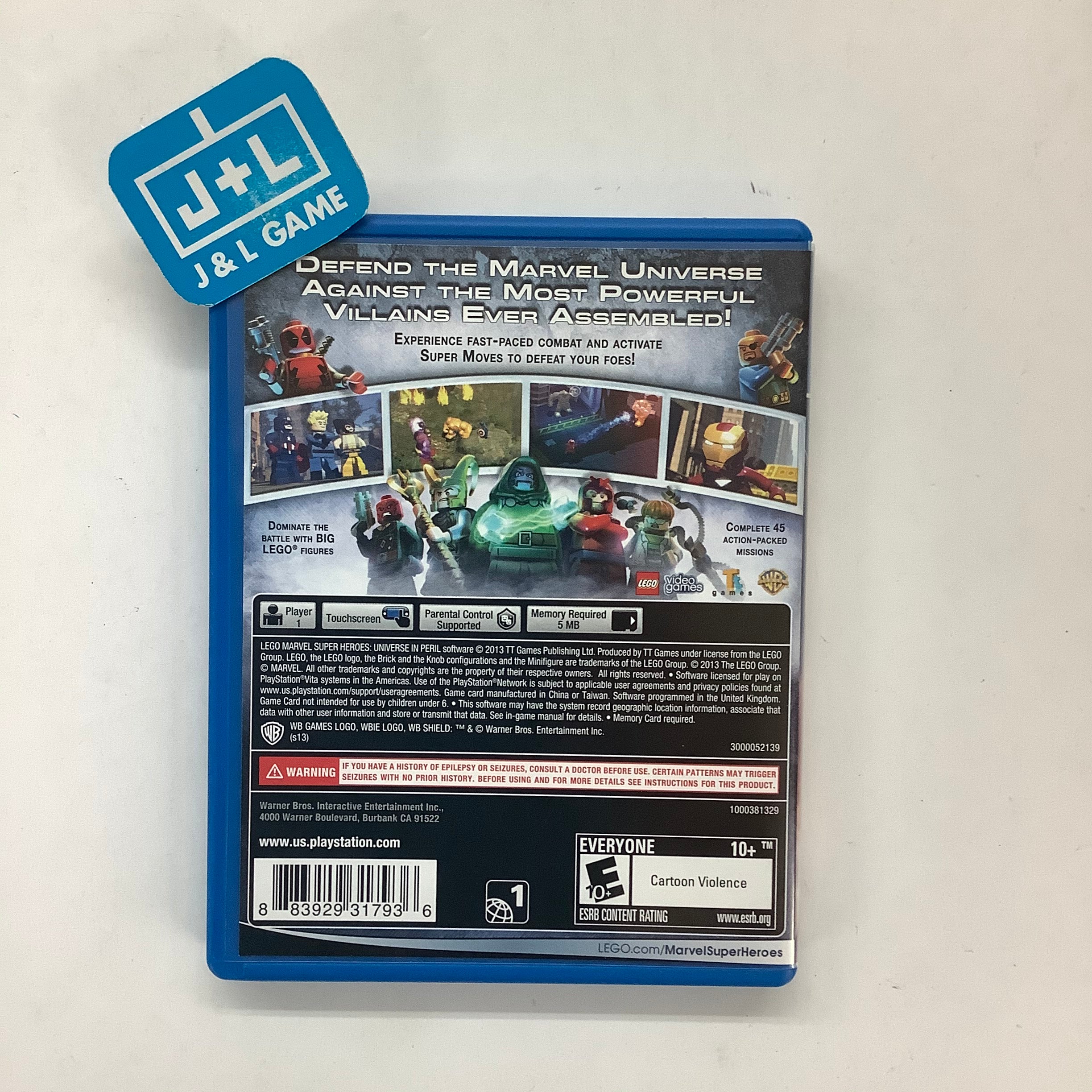 LEGO Marvel Super Heroes: Universe in Peril -  (PSV) PlayStation Vita [Pre-Owned] Video Games Warner Bros. Interactive Entertainment   