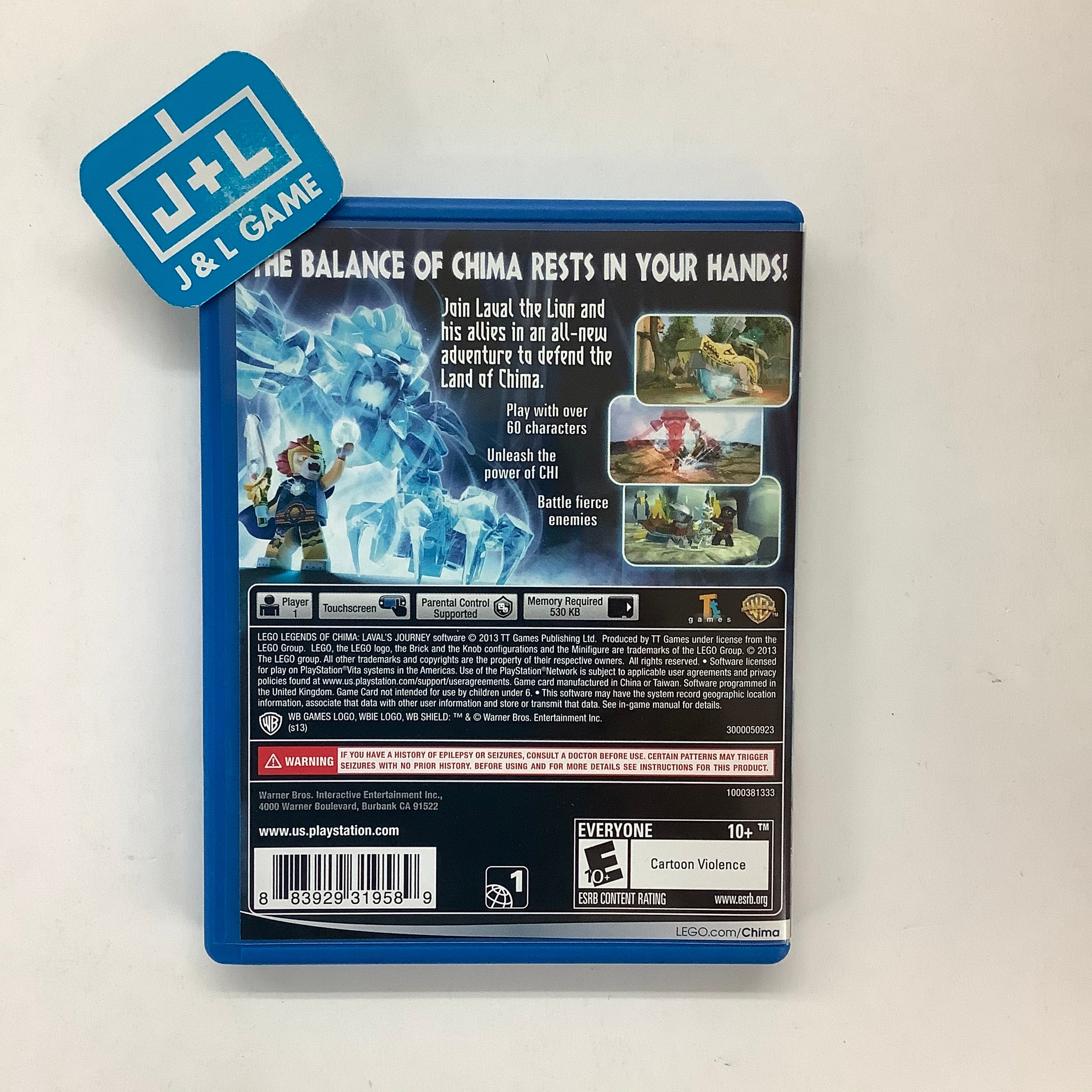 LEGO Legends of Chima: Laval's Journey - (PSV) PlayStation Vita [Pre-Owned] Video Games Warner Bros. Interactive Entertainment   