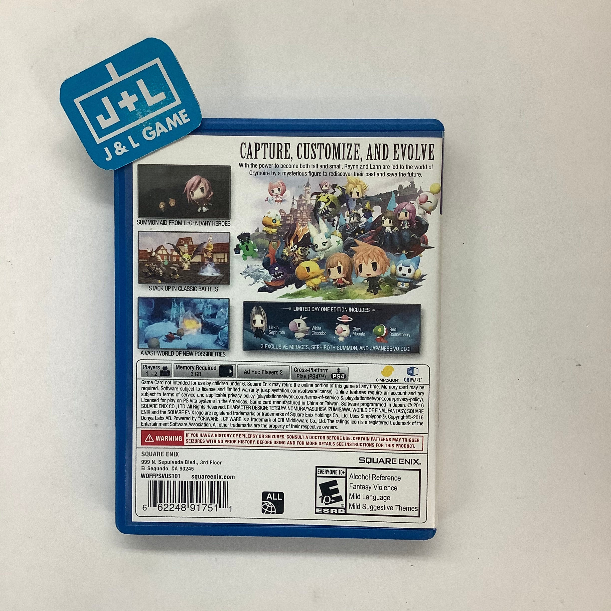 World of Final Fantasy - (PSV) PlayStation Vita [Pre-Owned] Video Games Square Enix   