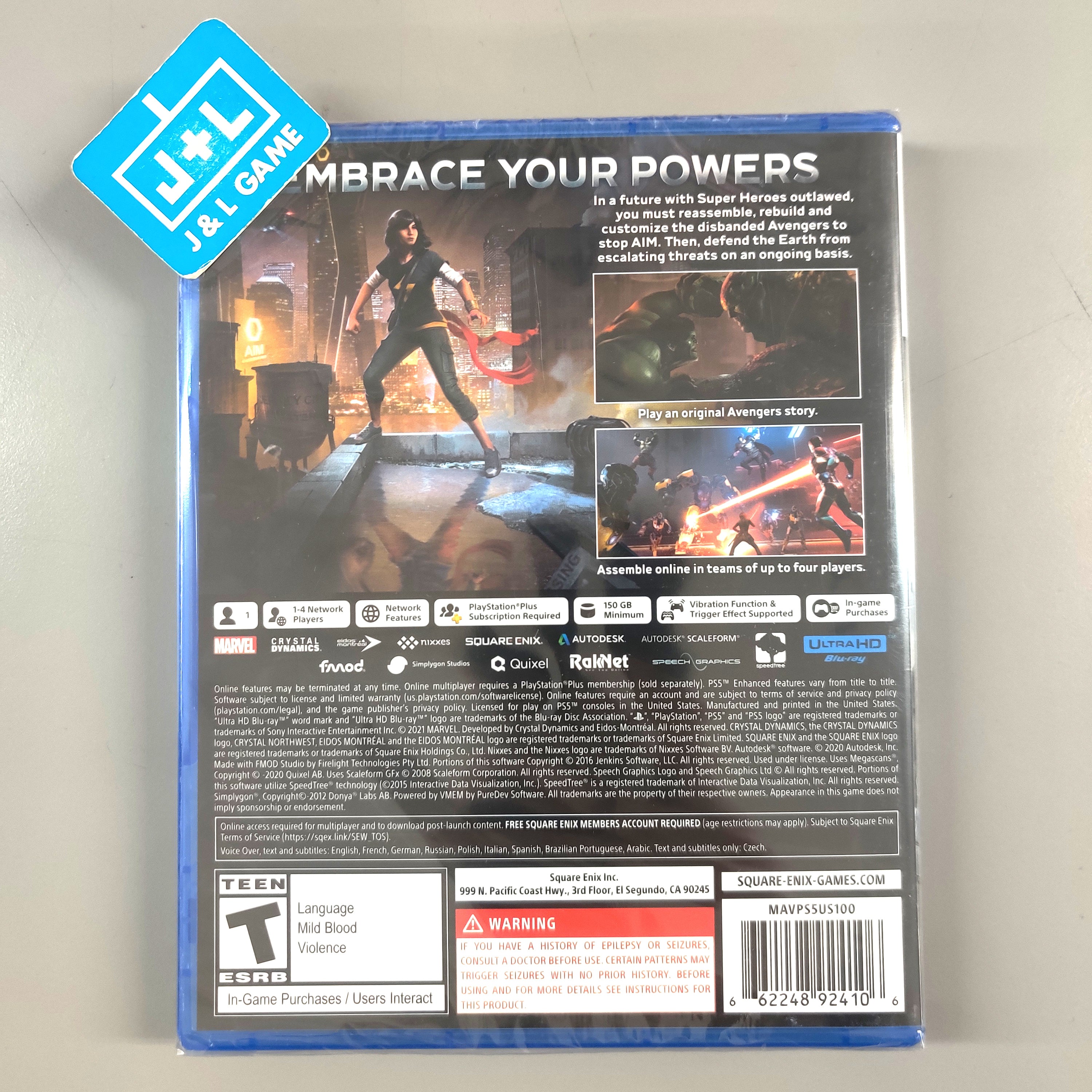 Marvel's Avengers - (PS5) PlayStation 5 Video Games Square Enix   