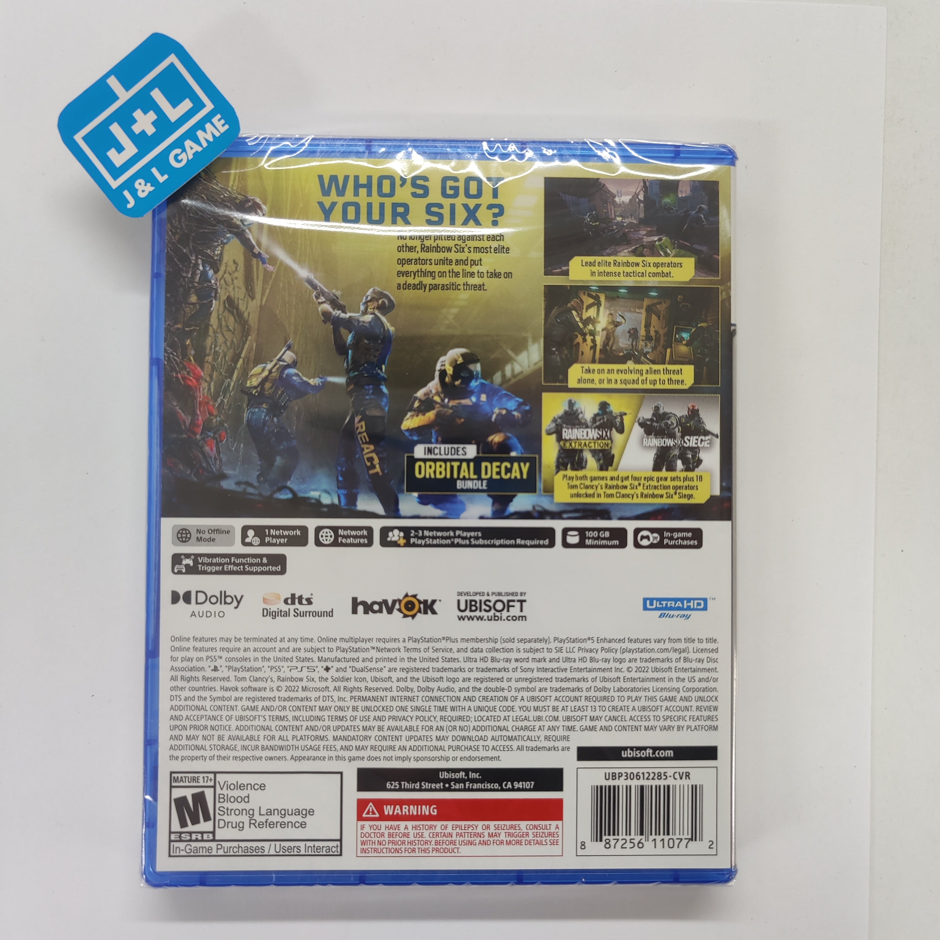 Tom Clancy's Rainbow Six Extraction - (PS5) PlayStation 5 Video Games Ubisoft   