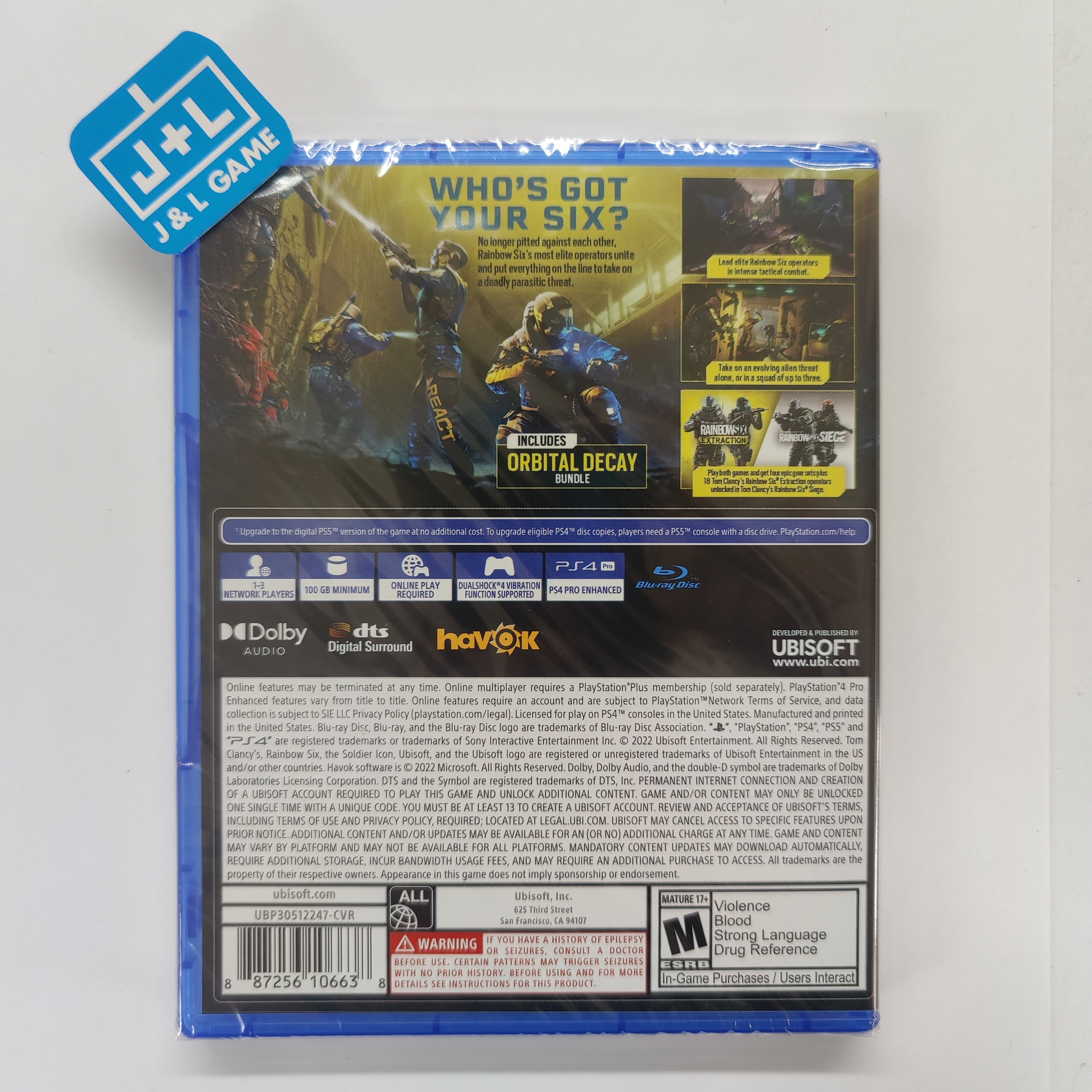 Tom Clancy's Rainbow Six Extraction - (PS4) PlayStation 4 Video Games Ubisoft   