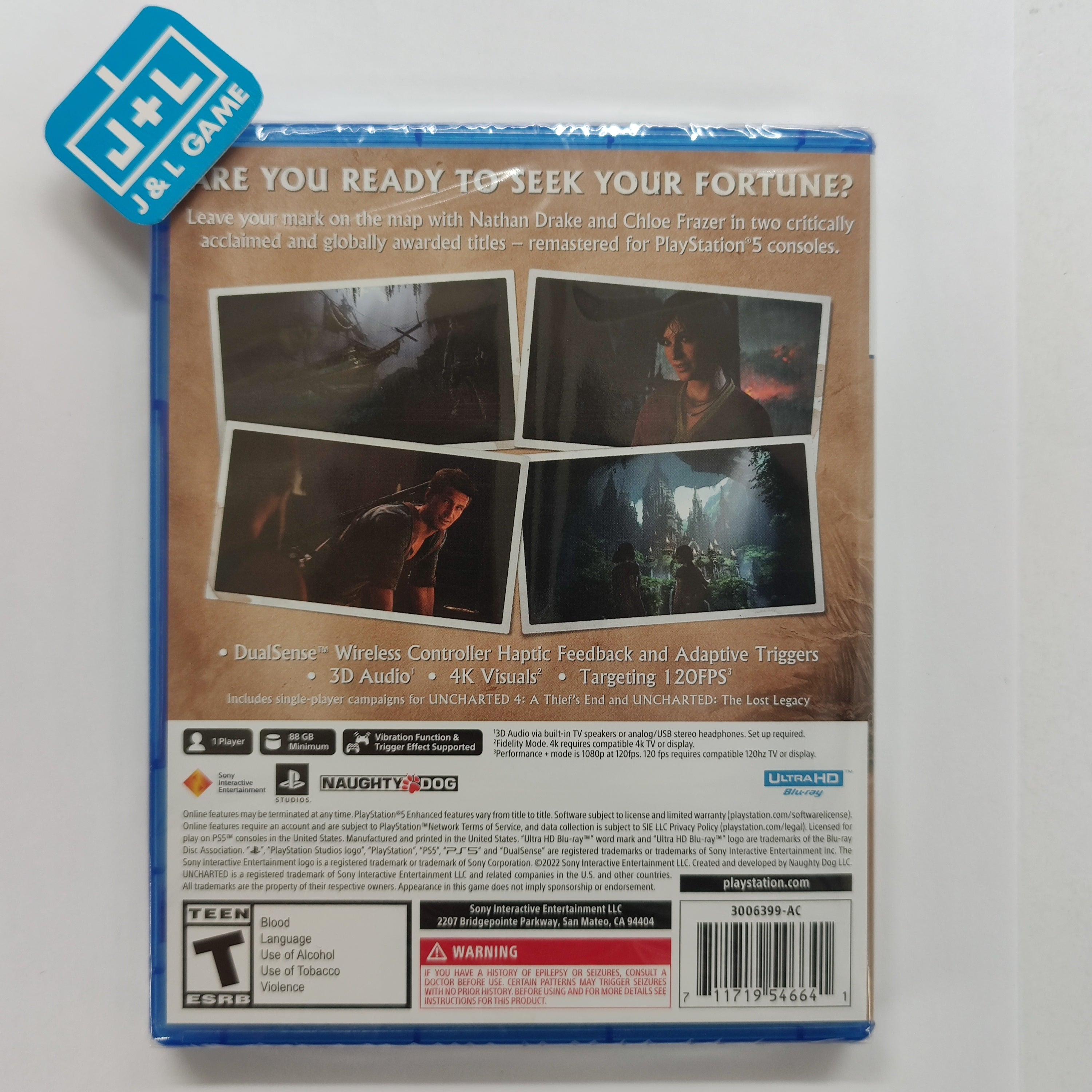Uncharted: Legacy of Thieves Collection - (PS5) PlayStation 5 Video Games PlayStation Studios   