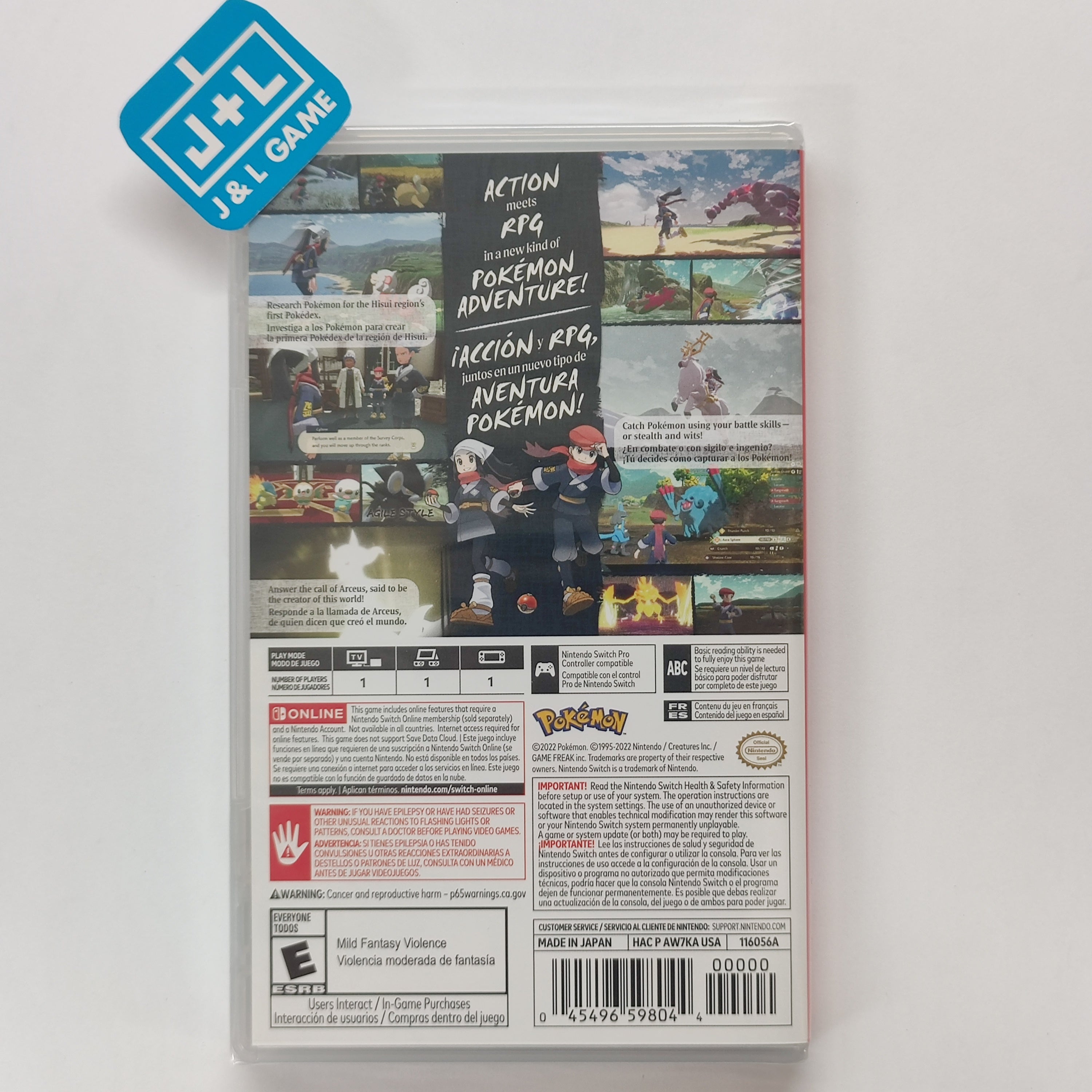 Pokemon Legends: Arceus - (NSW) Nintendo Switch Video Games Nintendo   