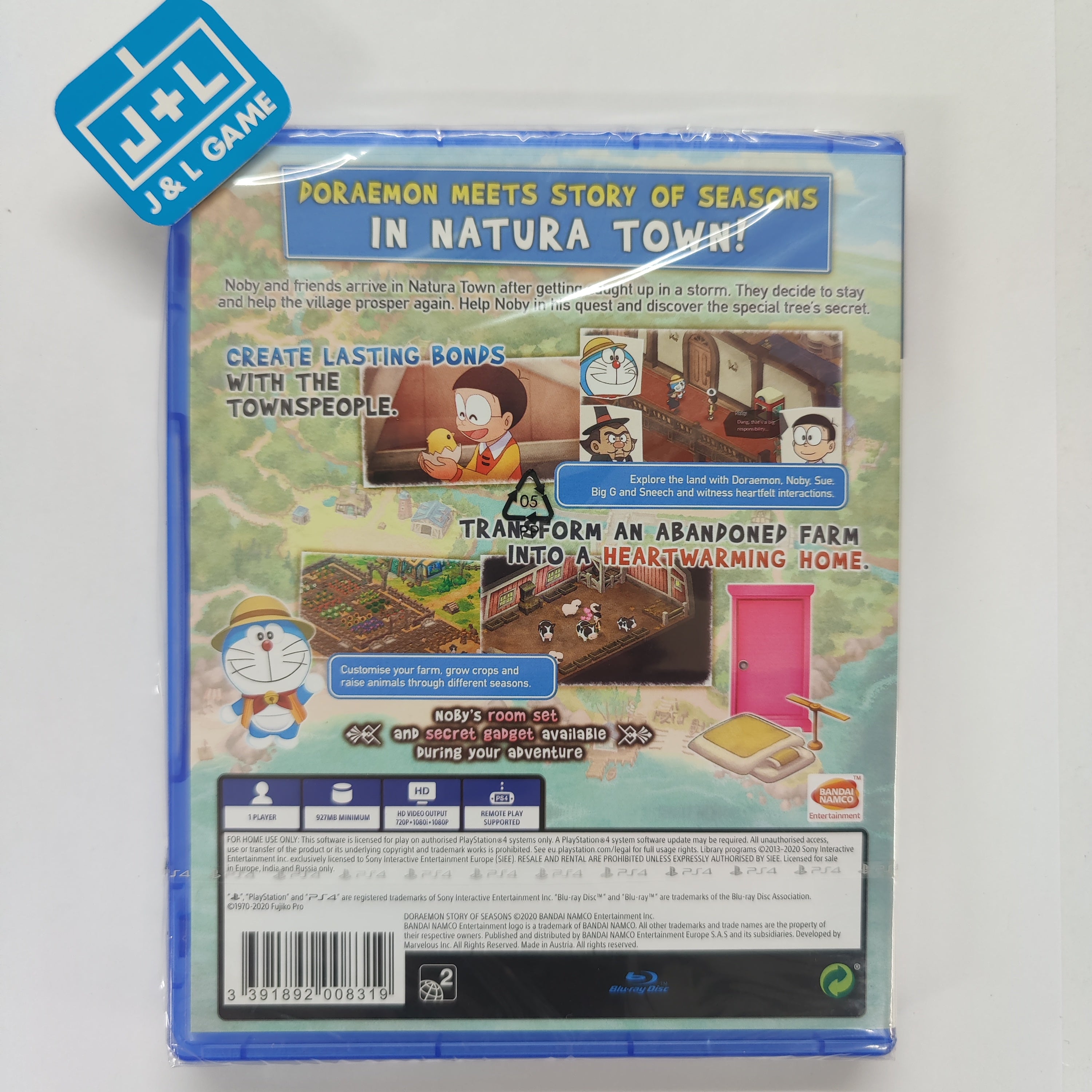 Doraemon: Story of Seasons - (PS4) PlayStation 4 (European Import) Video Games BANDAI NAMCO Entertainment   