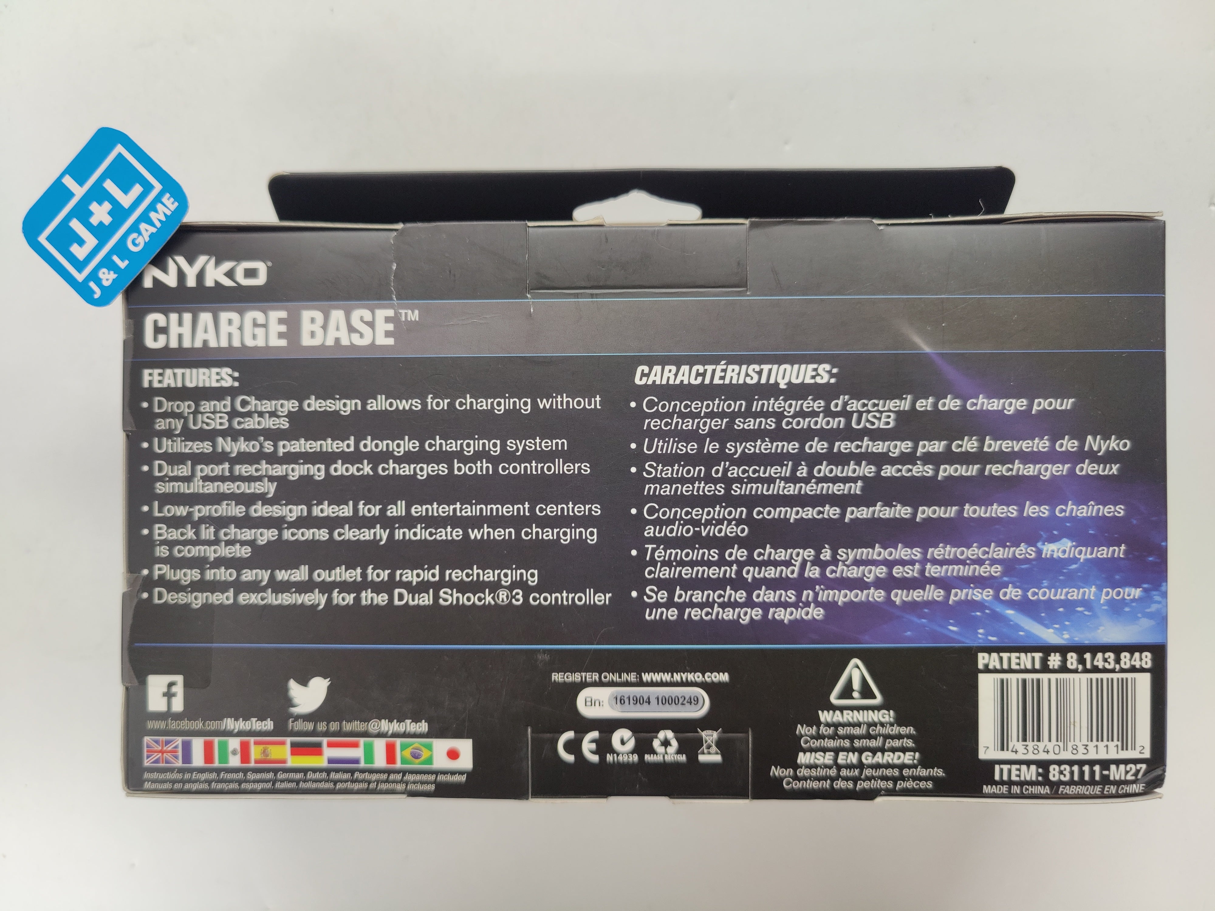 Nyko Charge Base (Supports 2 Controllers) - (PS3) PlayStation 3 Video Games Nyko   