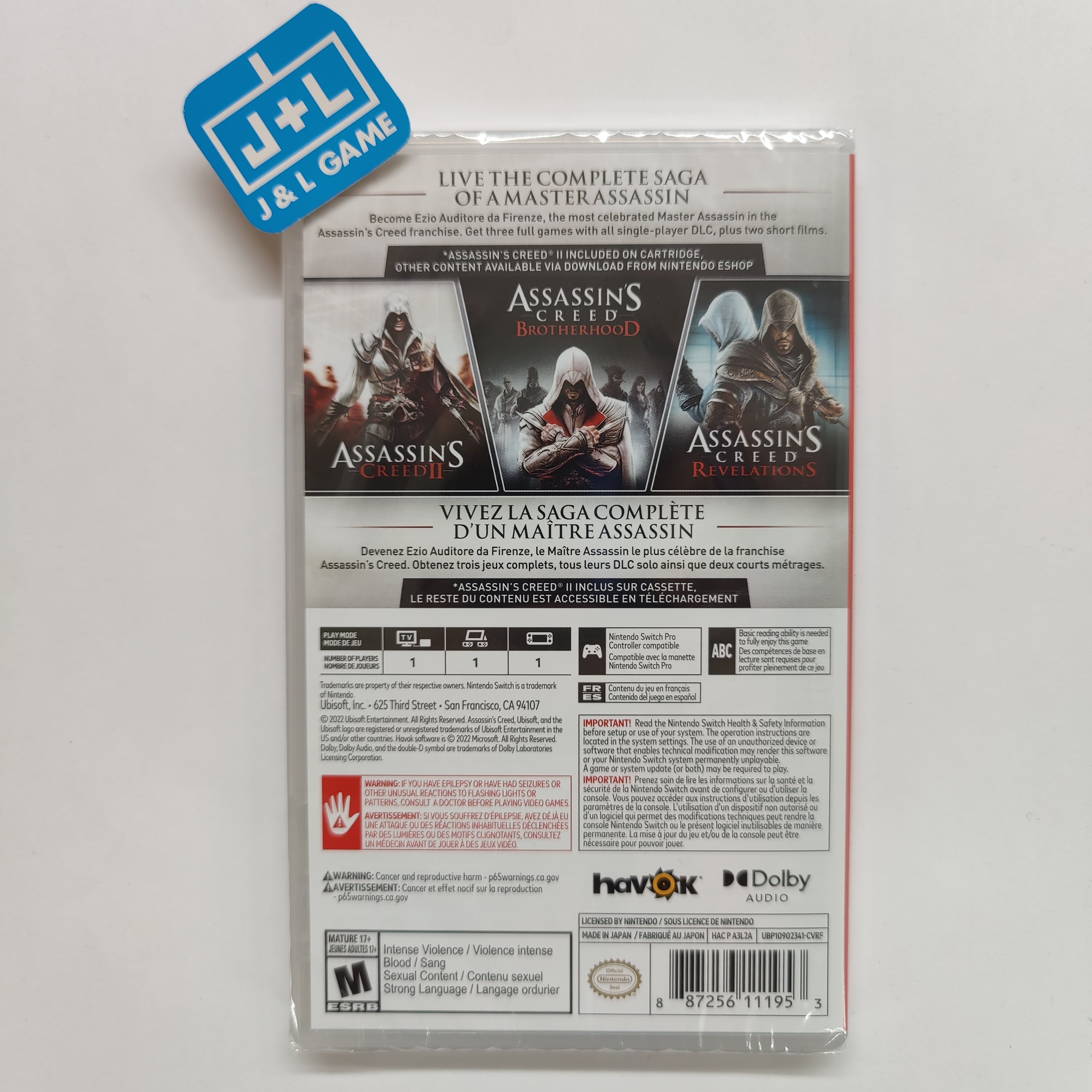 Assassin's Creed The Ezio Collection - (NSW) Nintendo Switch Video Games Ubisoft   