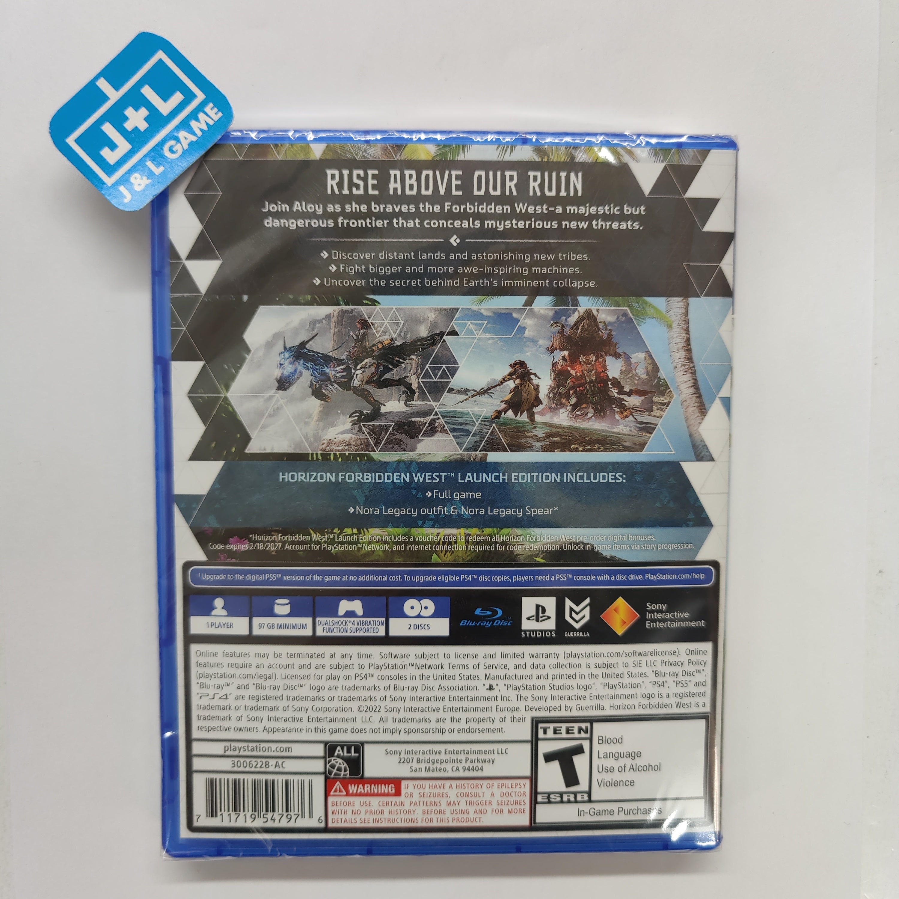 Horizon Forbidden West Launch Edition - (PS4) PlayStation 4 Video Games PlayStation   