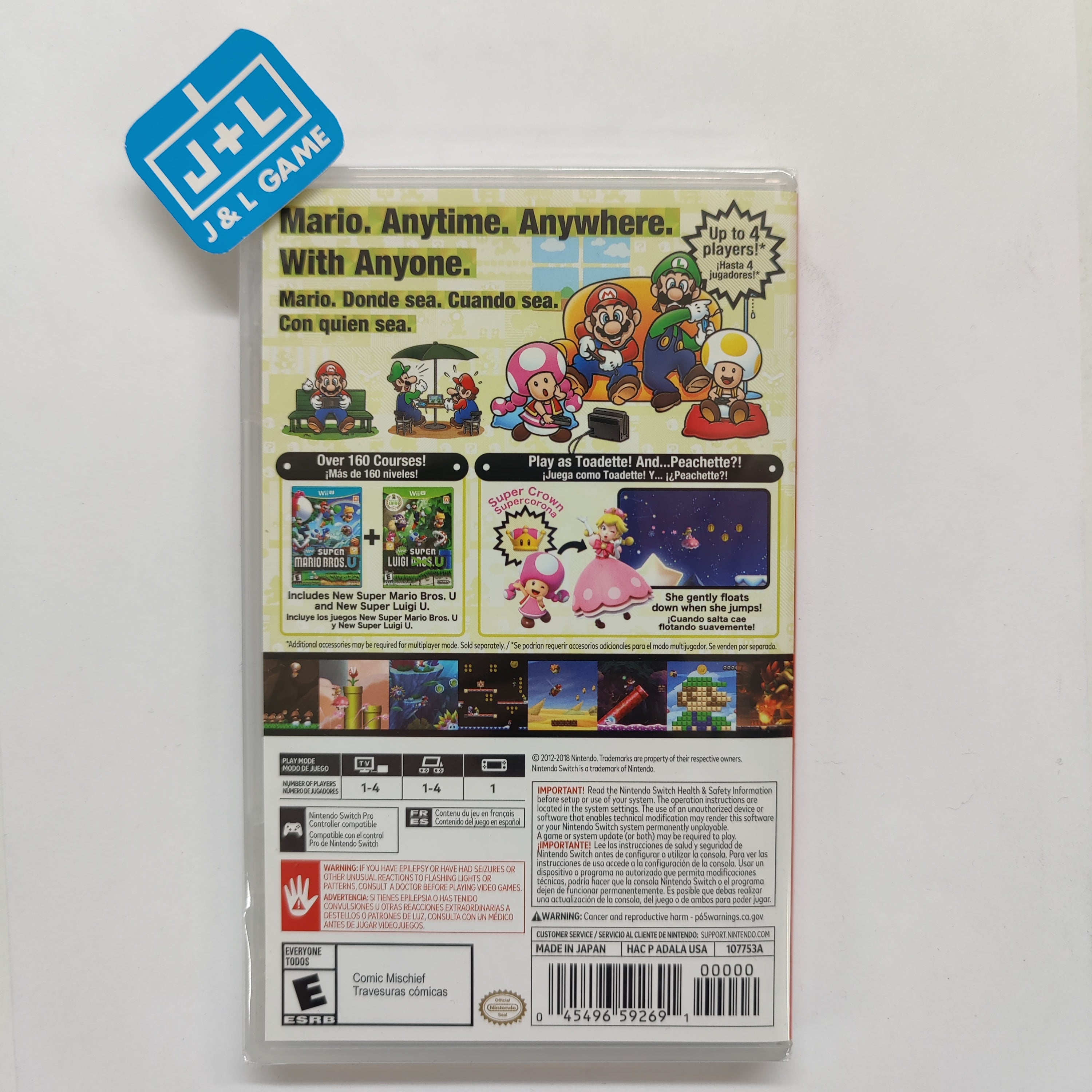 New Super Mario Bros. U Deluxe - (NSW) Nintendo Switch Video Games Nintendo   