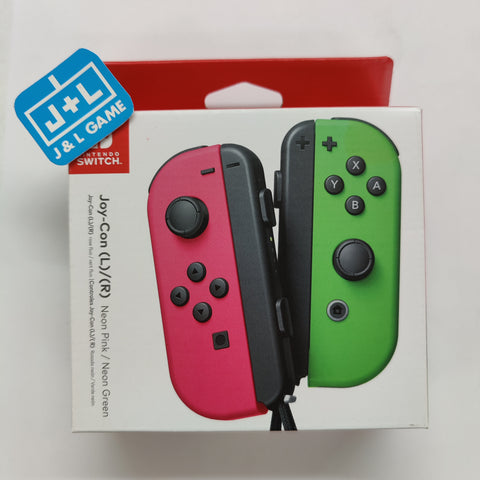 Nintendo Switch Joy-Con (L/R) - Neon Pink / Neon Green - (NSW) Nintendo Switch Accessories Nintendo   