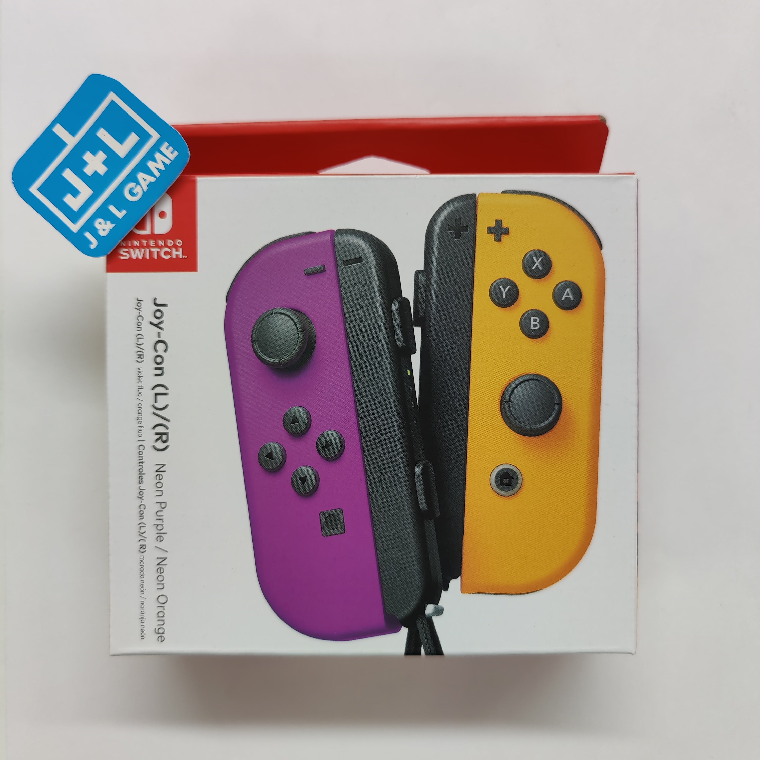Nintendo Switch Joy-Con (L/R) - Neon Purple/Neon Orange - (NSW) Nintendo Switch Accessories Nintendo   