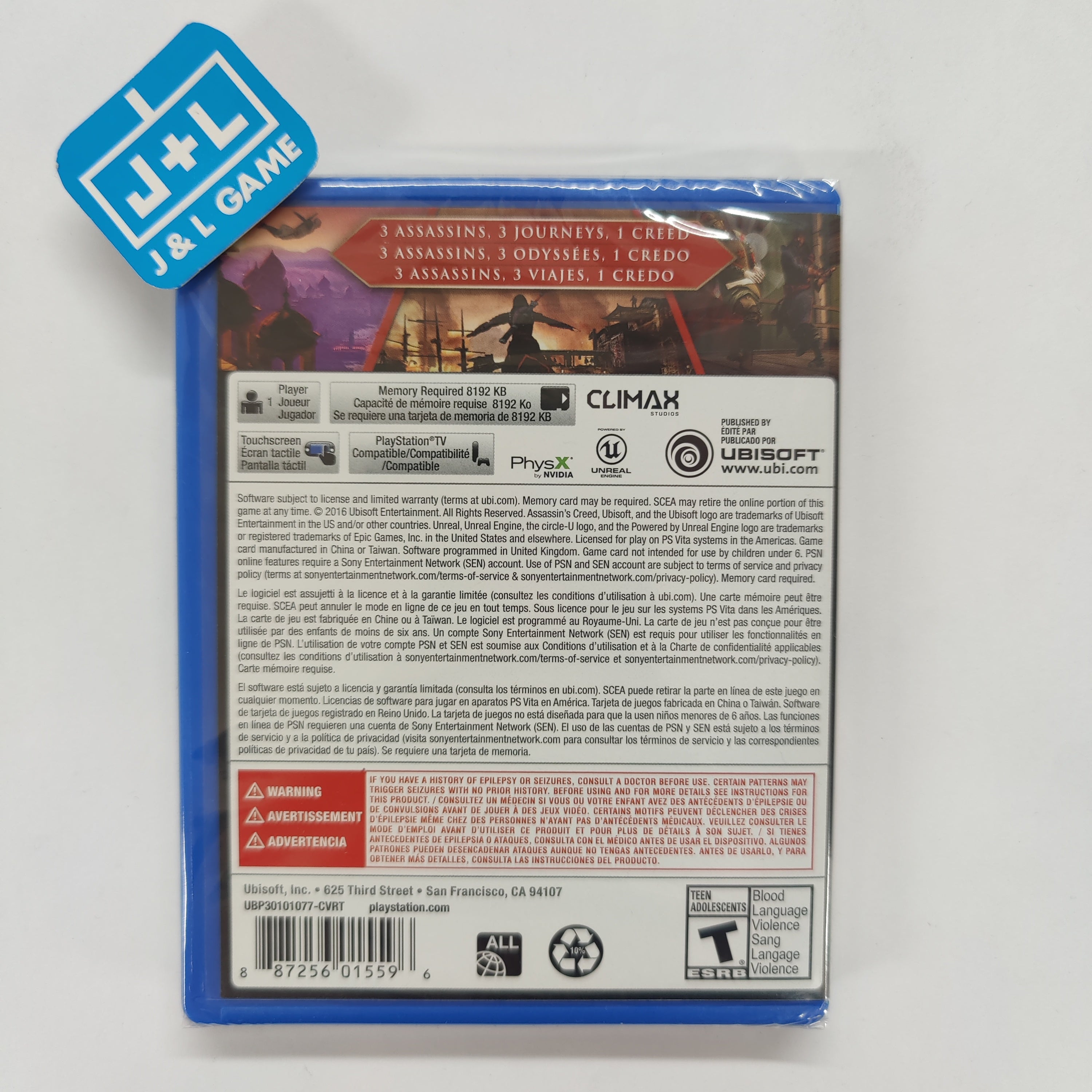 Assassin's Creed Chronicles - (PSV) PlayStation Vita Video Games Ubisoft   
