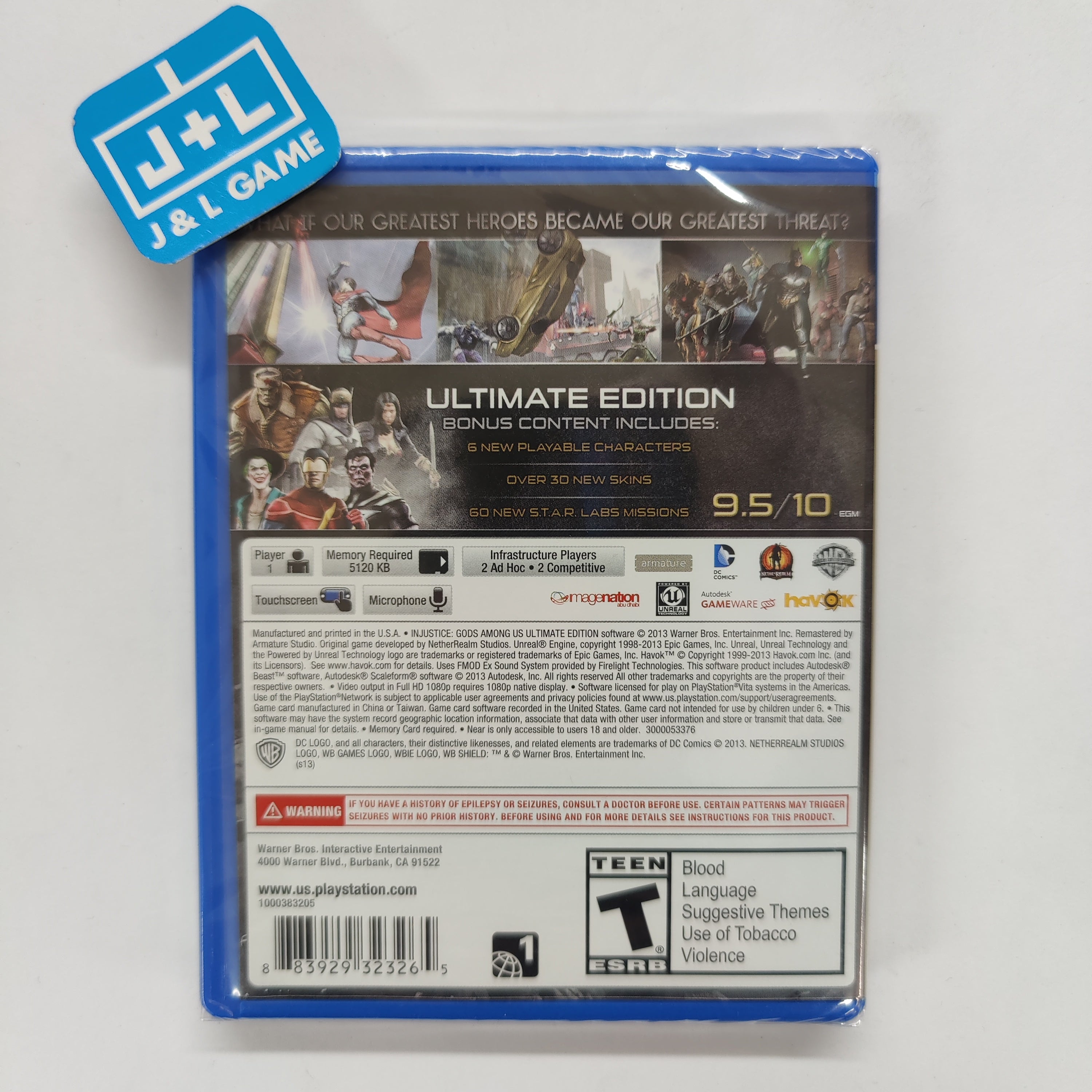 Injustice: Gods Among Us Ultimate Edition - (PSV) PlayStation Vita Video Games Warner Bros. Interactive Entertainment   