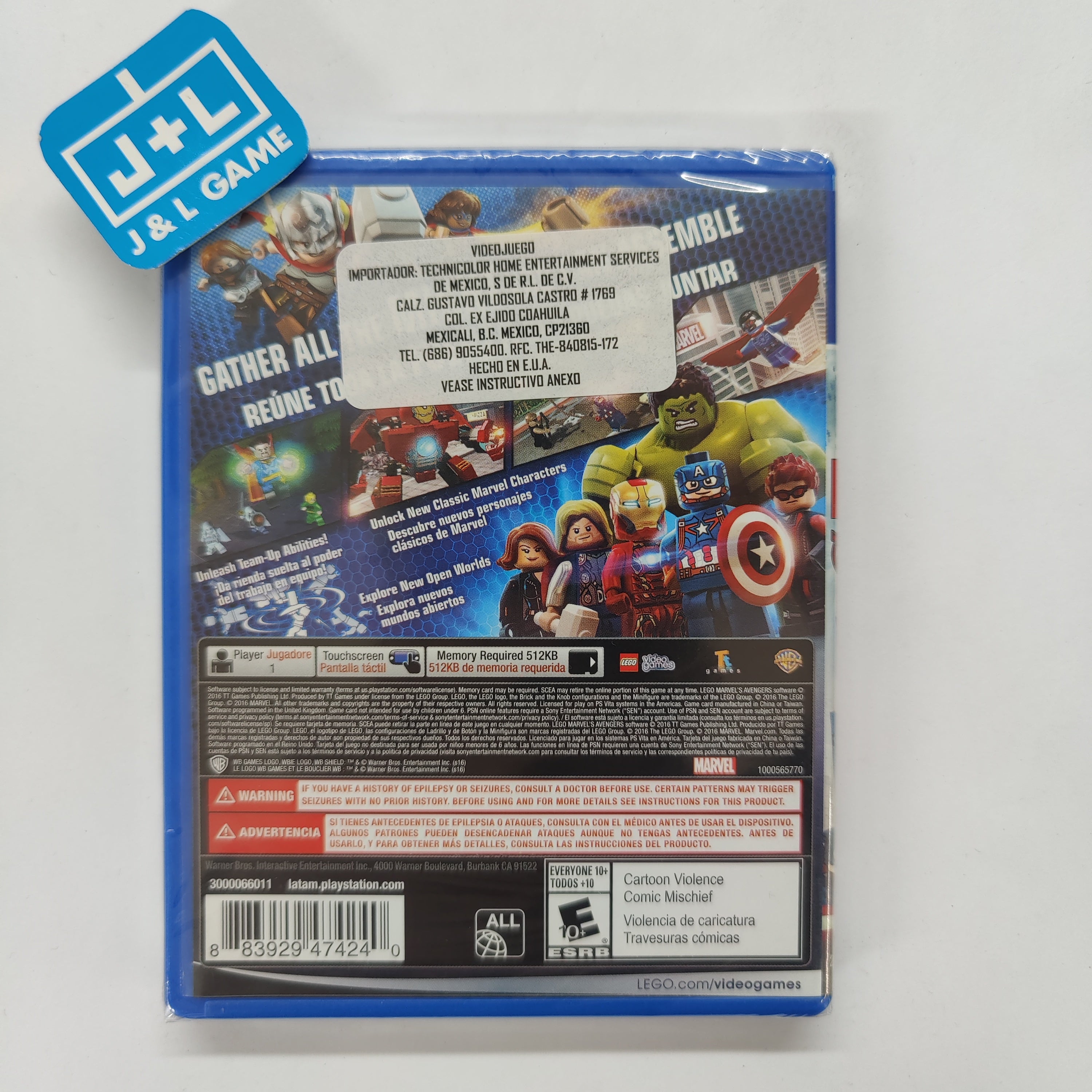 LEGO Marvel Avengers (PSV) PlayStation Vita J&L Game
