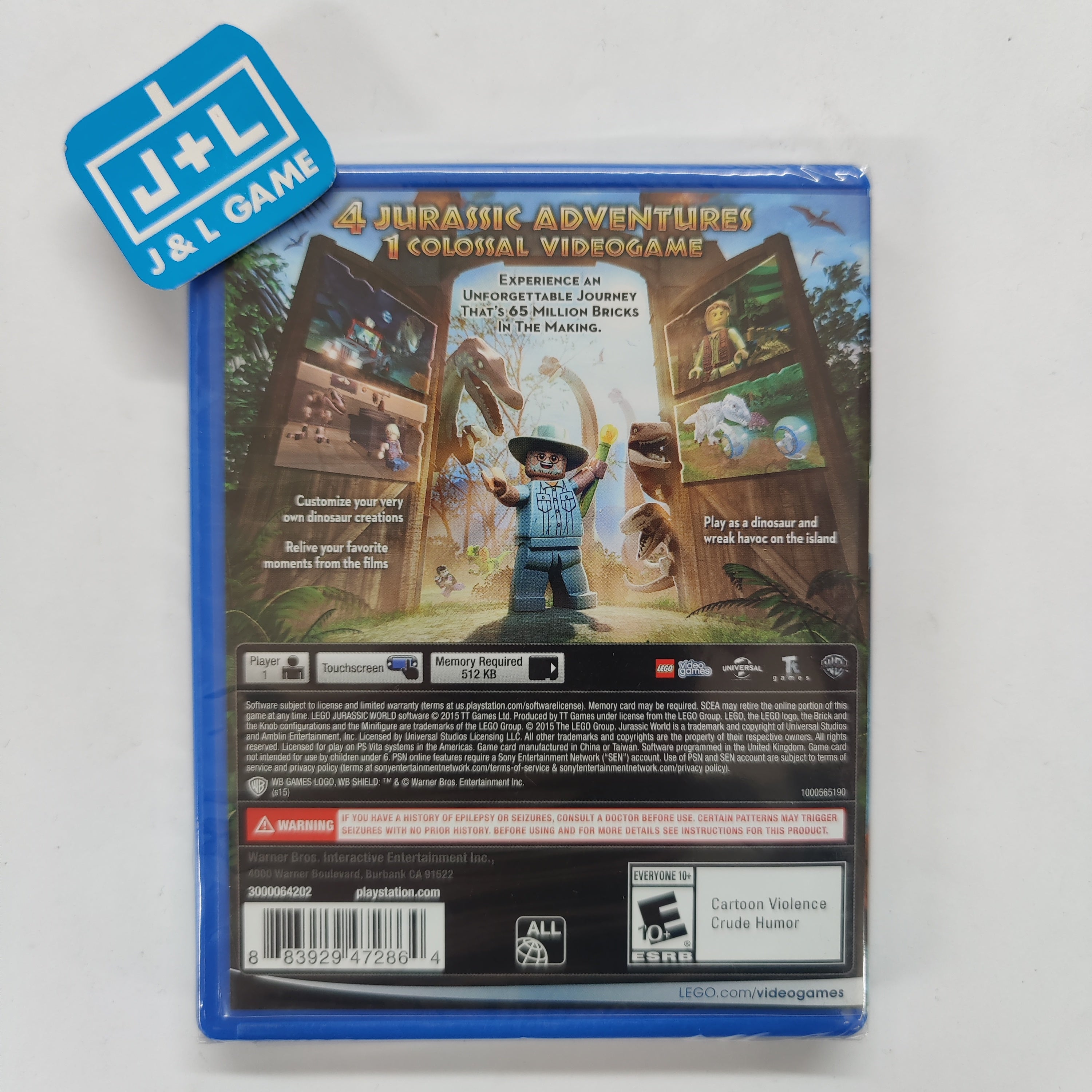 LEGO Jurassic World - (PSV) PlayStation Vita Video Games WB Games   