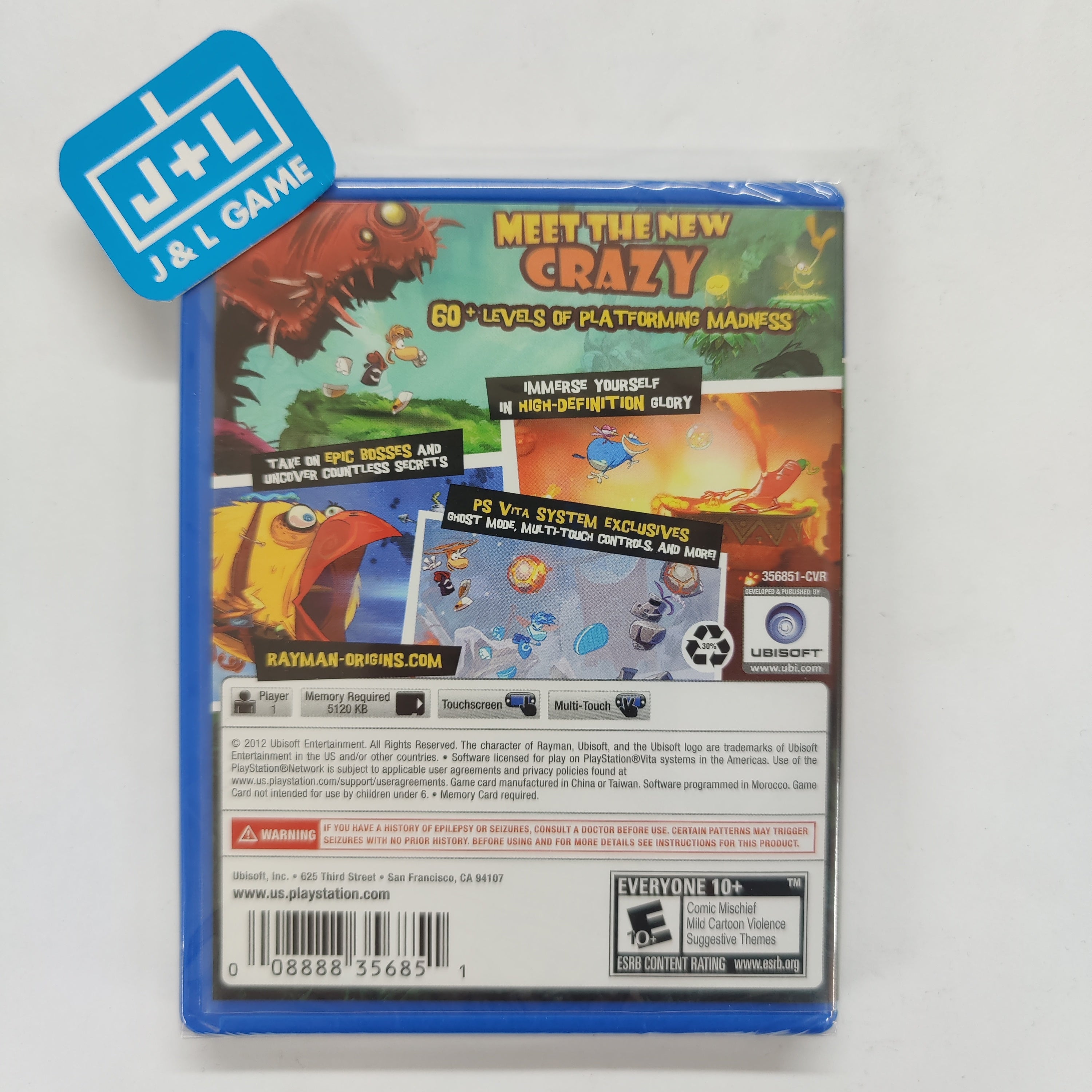 Rayman Origins - (PSV) PlayStation Vita Video Games Ubisoft   