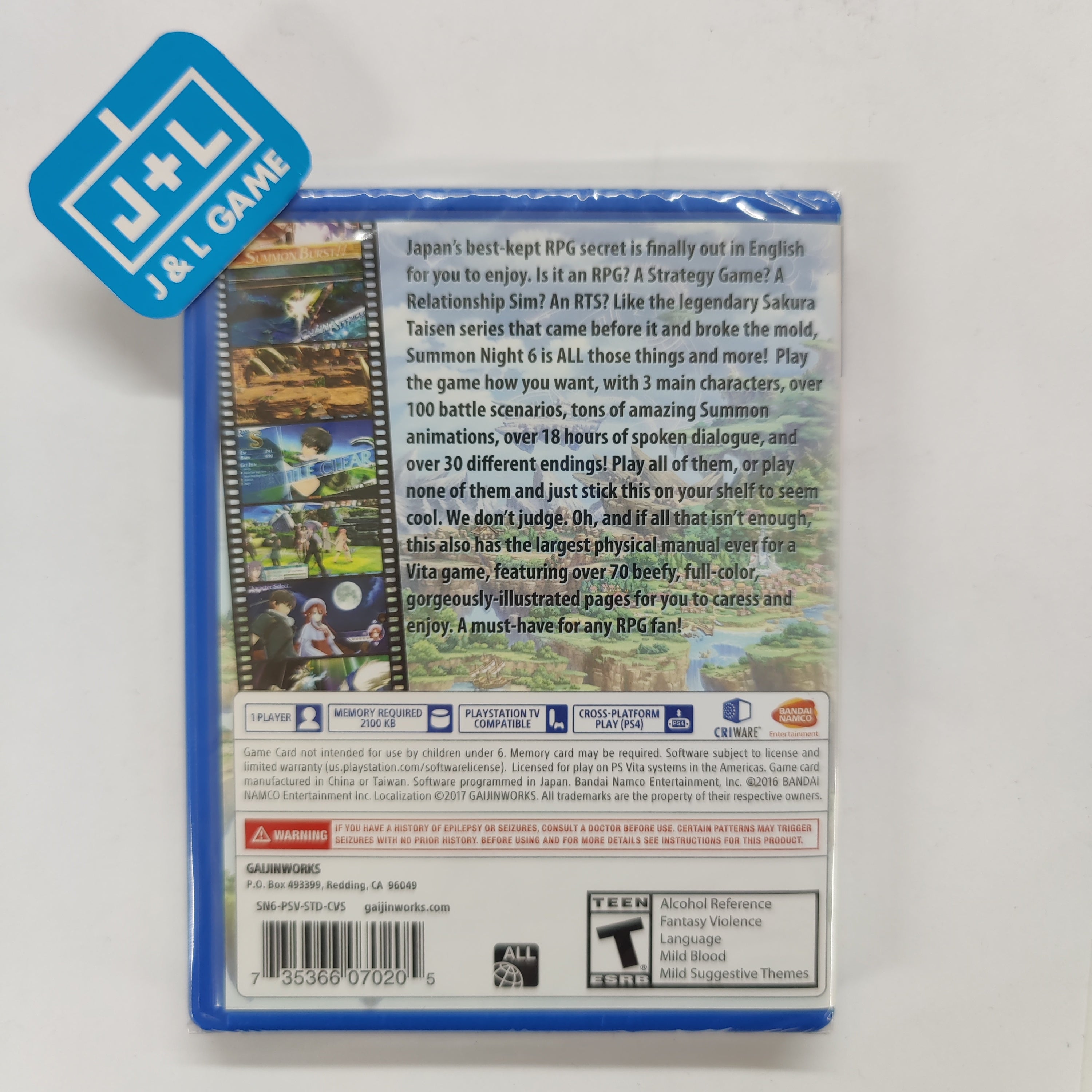 Summon Night 6: Lost Borders - (PSV) PlayStation Vita Video Games Gaijinworks   