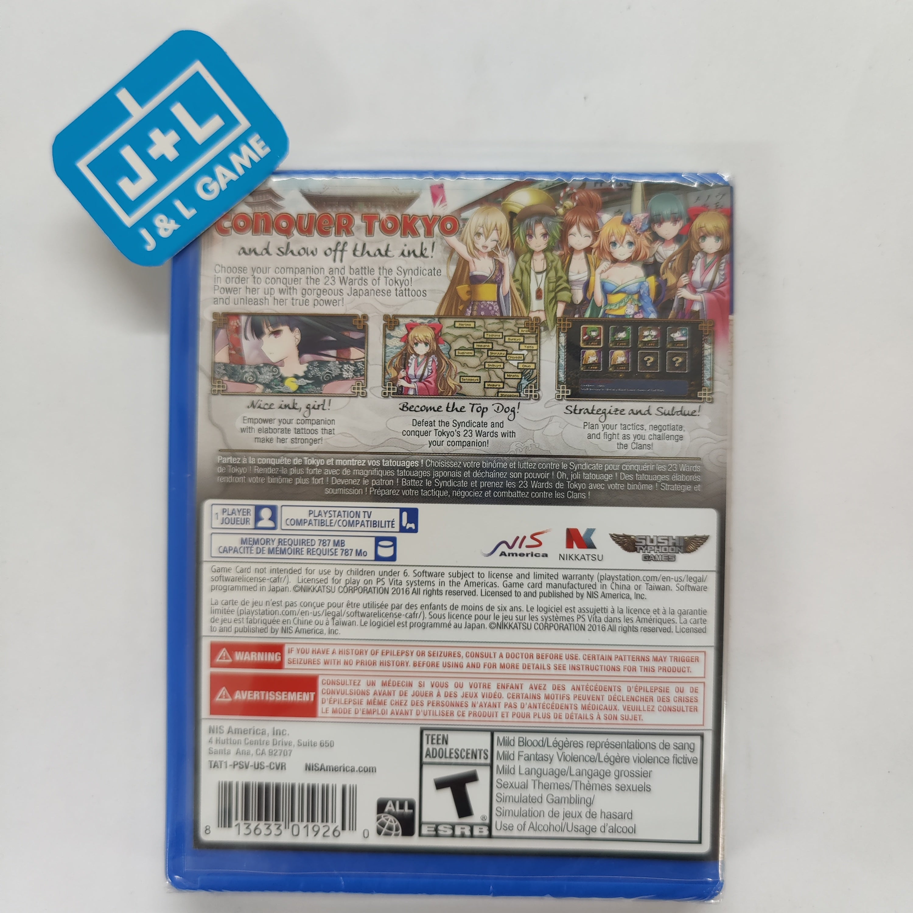 Tokyo Tattoo Girls - (PSV) PlayStation Vita Video Games NIS America   