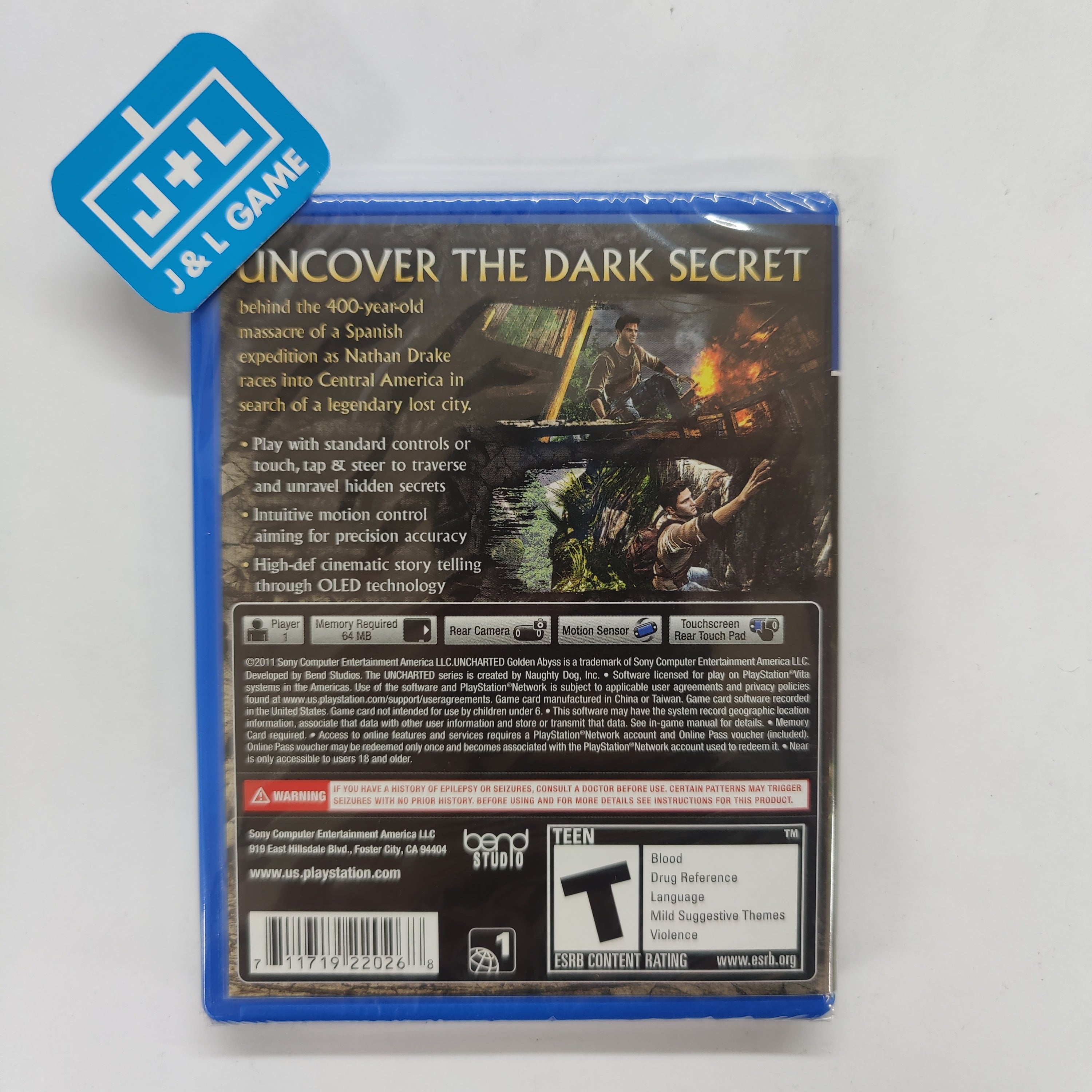 Uncharted: Golden Abyss - (PSV) PlayStation Vita Video Games PlayStation   