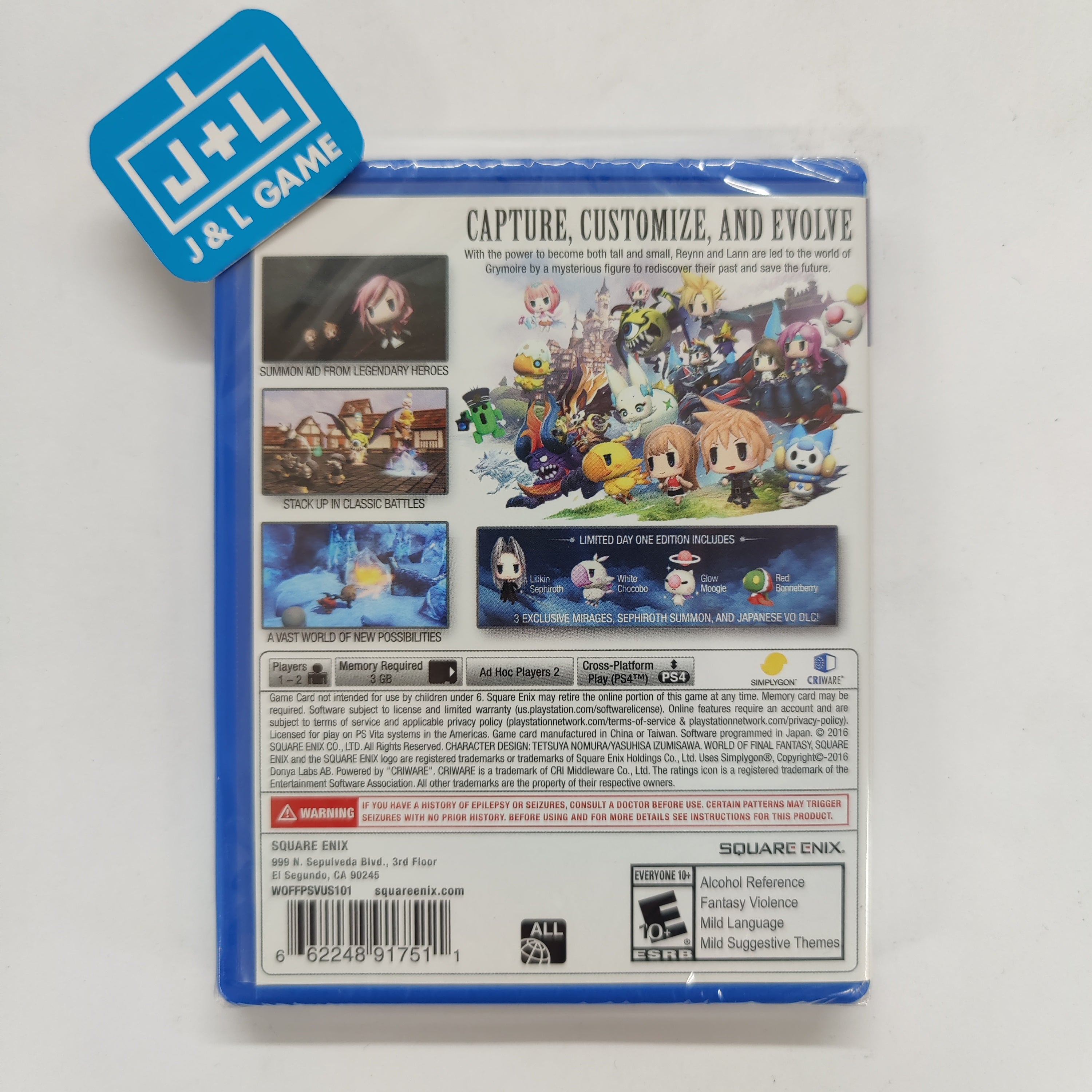 World of Final Fantasy (Day One Edition)- (PSV) PlayStation Vita Video Games Square Enix   