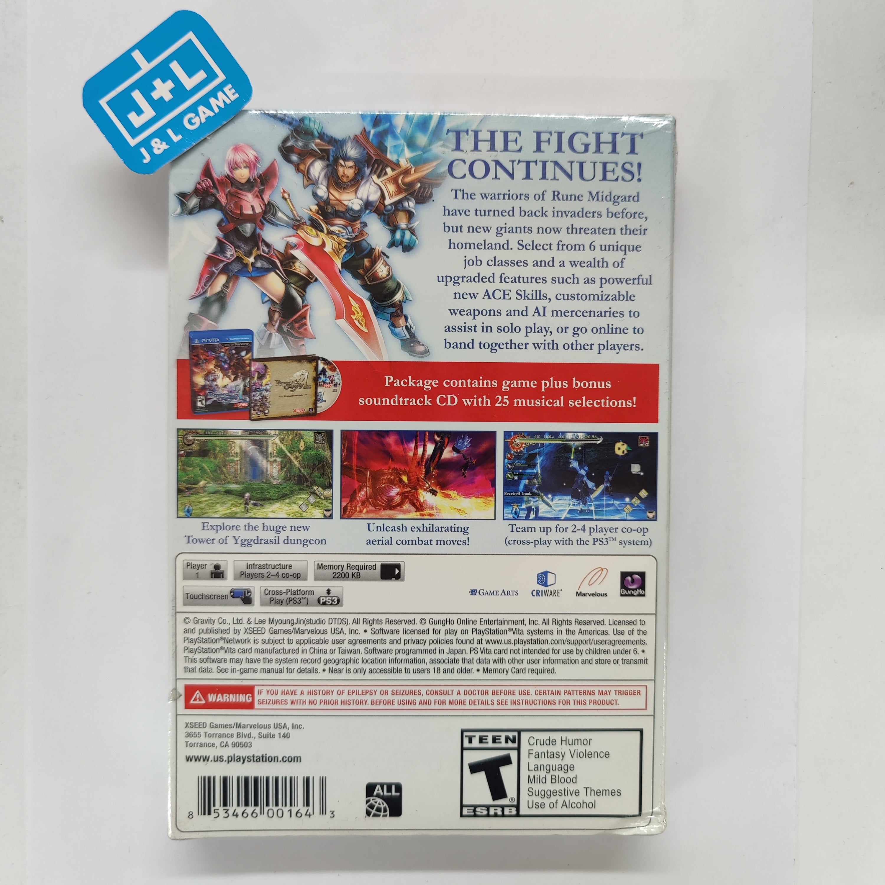 Ragnarok Odyssey ACE (Launch Edition) - (PSV) PlayStation Vita Video Games XSEED Games   