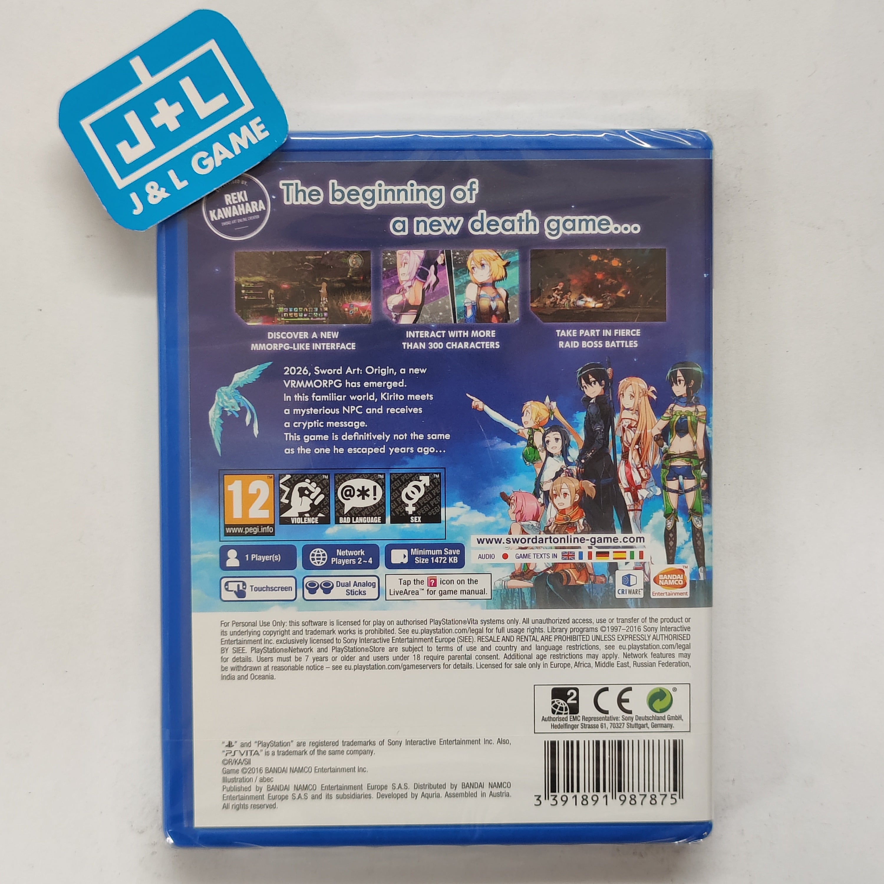Sword Art Online: Hollow Realization - (PSV) PlayStation Vita (European Import) Video Games BANDAI NAMCO Entertainment   