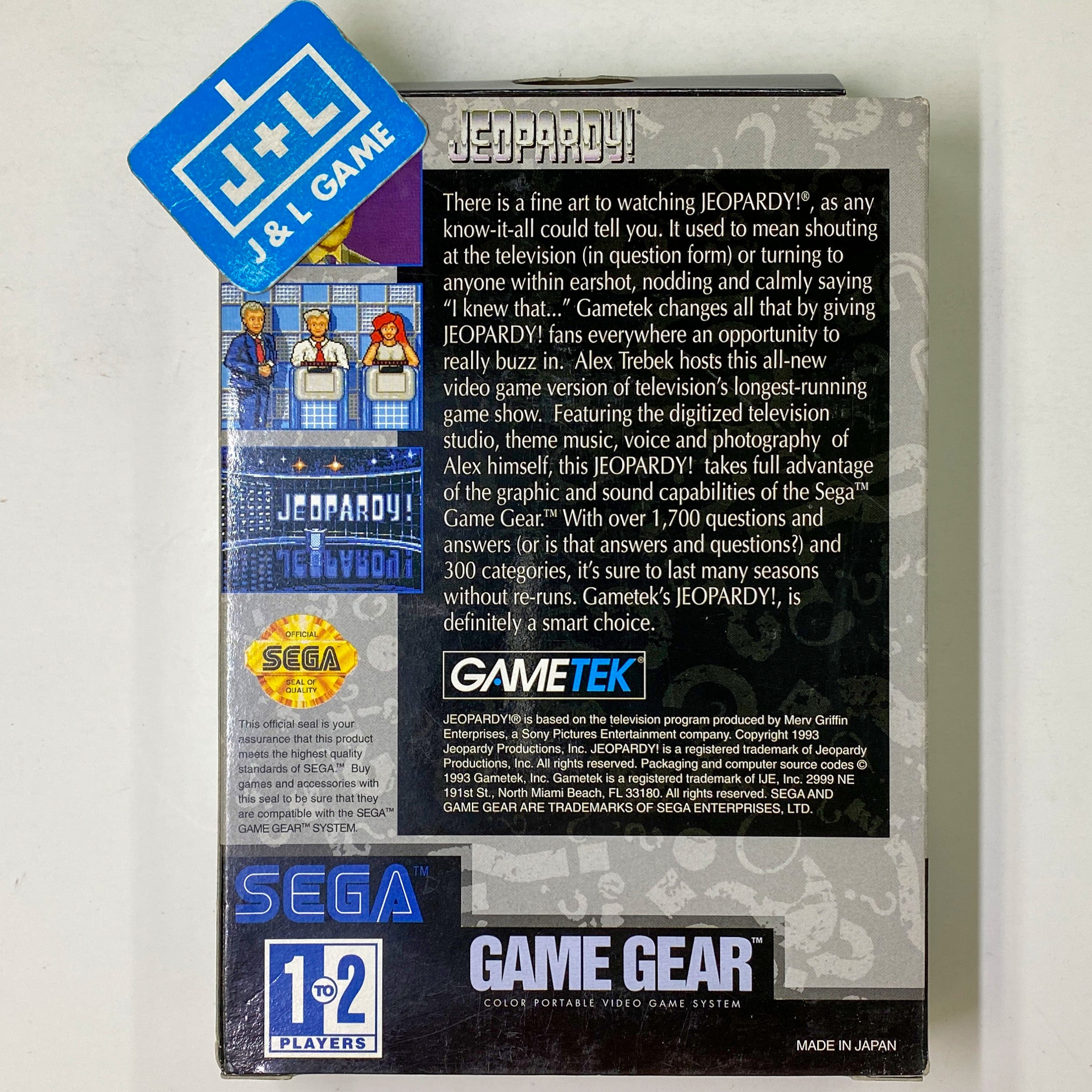 Jeopardy! - SEGA GameGear [Pre-Owned] Video Games GameTek   